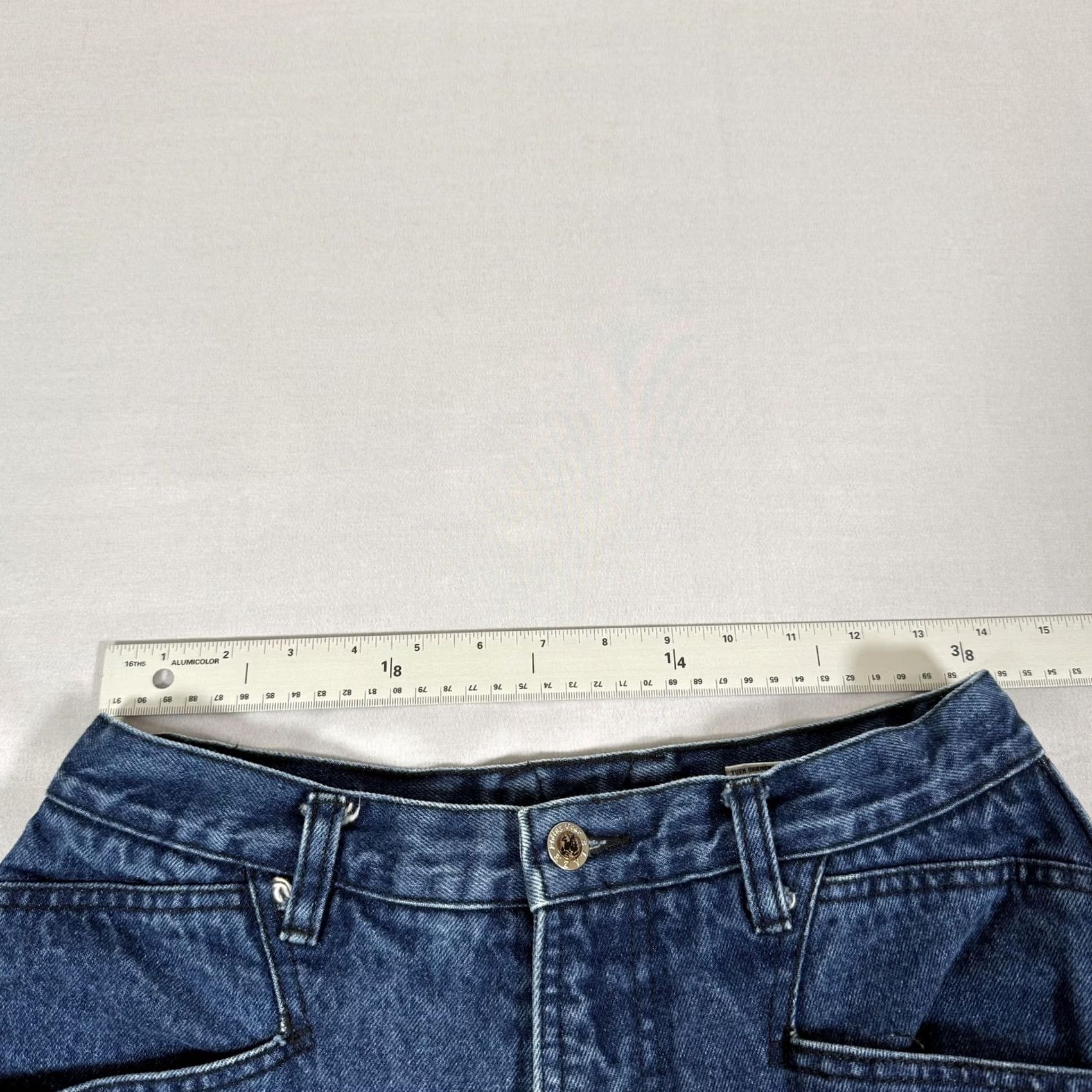 Denime VINTAGE Blaze Jeans Womens Jeans 90s Blue High Rise Slim Fit Denim Pants Western 90s Girls Womens Size 34" / US 12 / IT 48 - 7 Thumbnail