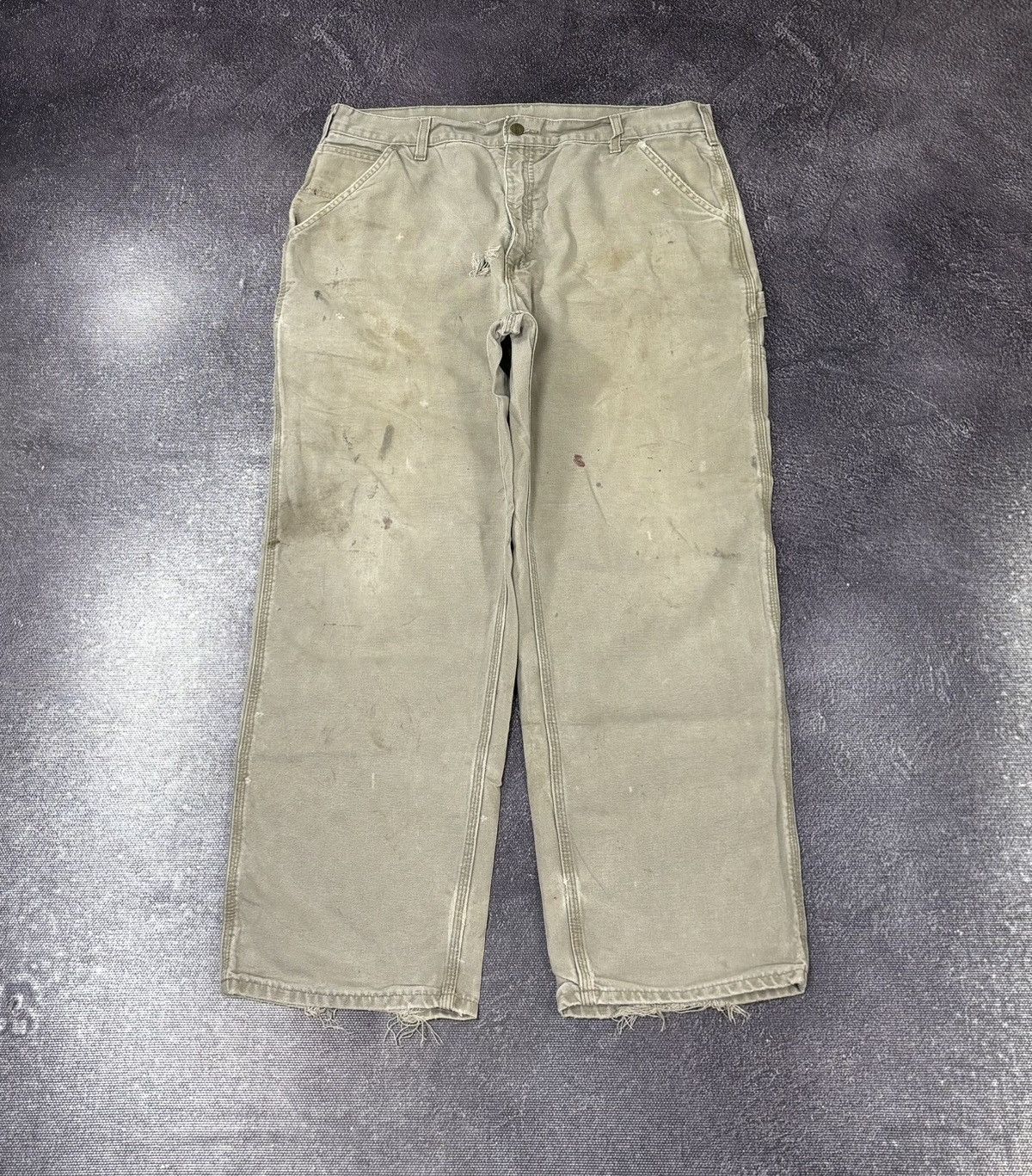 Carhartt Vintage 90s Carhartt USA Hype Work Baggy Pants Size US 38 / EU 54 - 2 Thumbnail