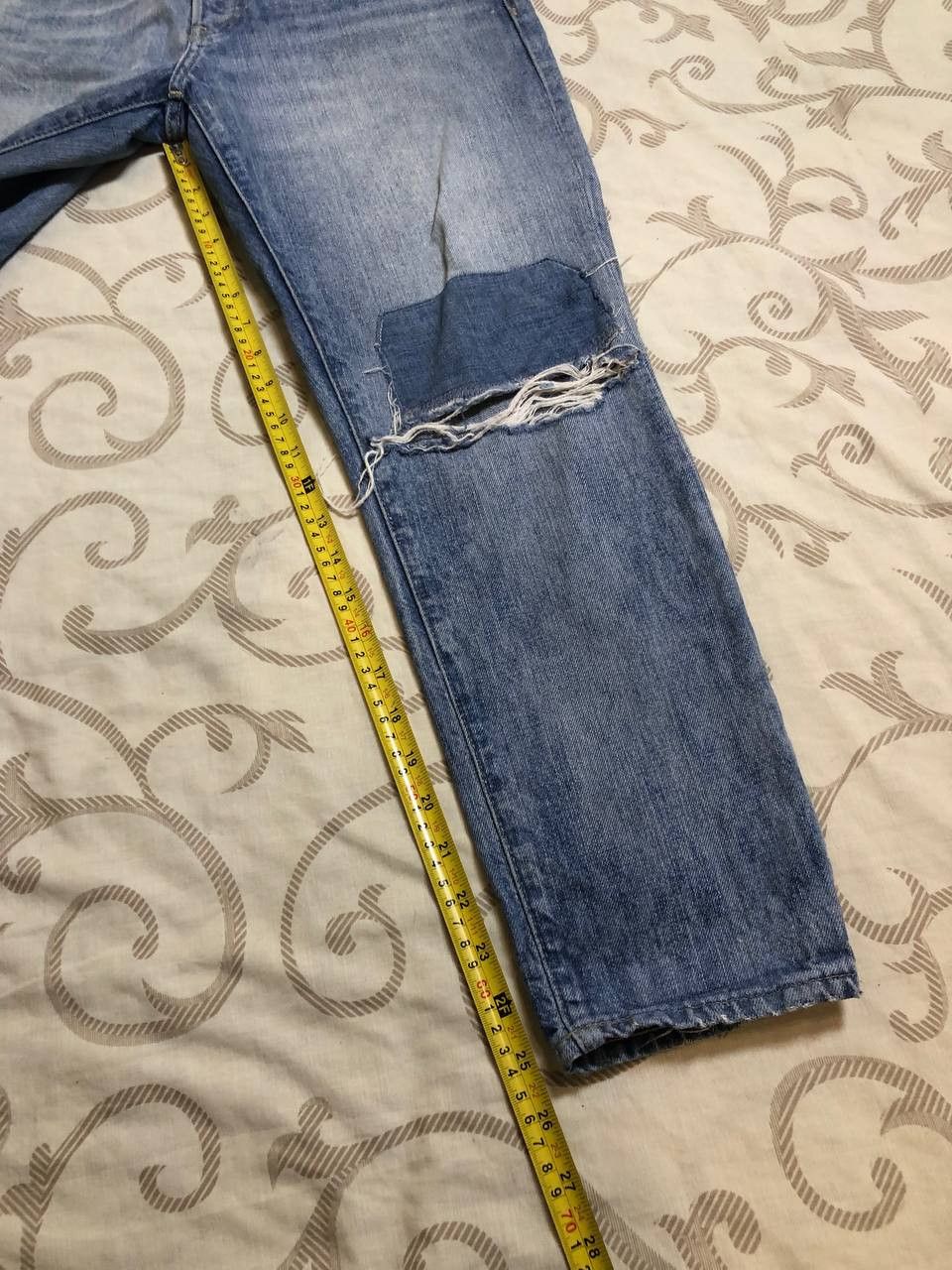 Polo Ralph Lauren Polo Ralph Lauren Vintage Straight Leg Denim distressed Size US 31 - 11 Thumbnail