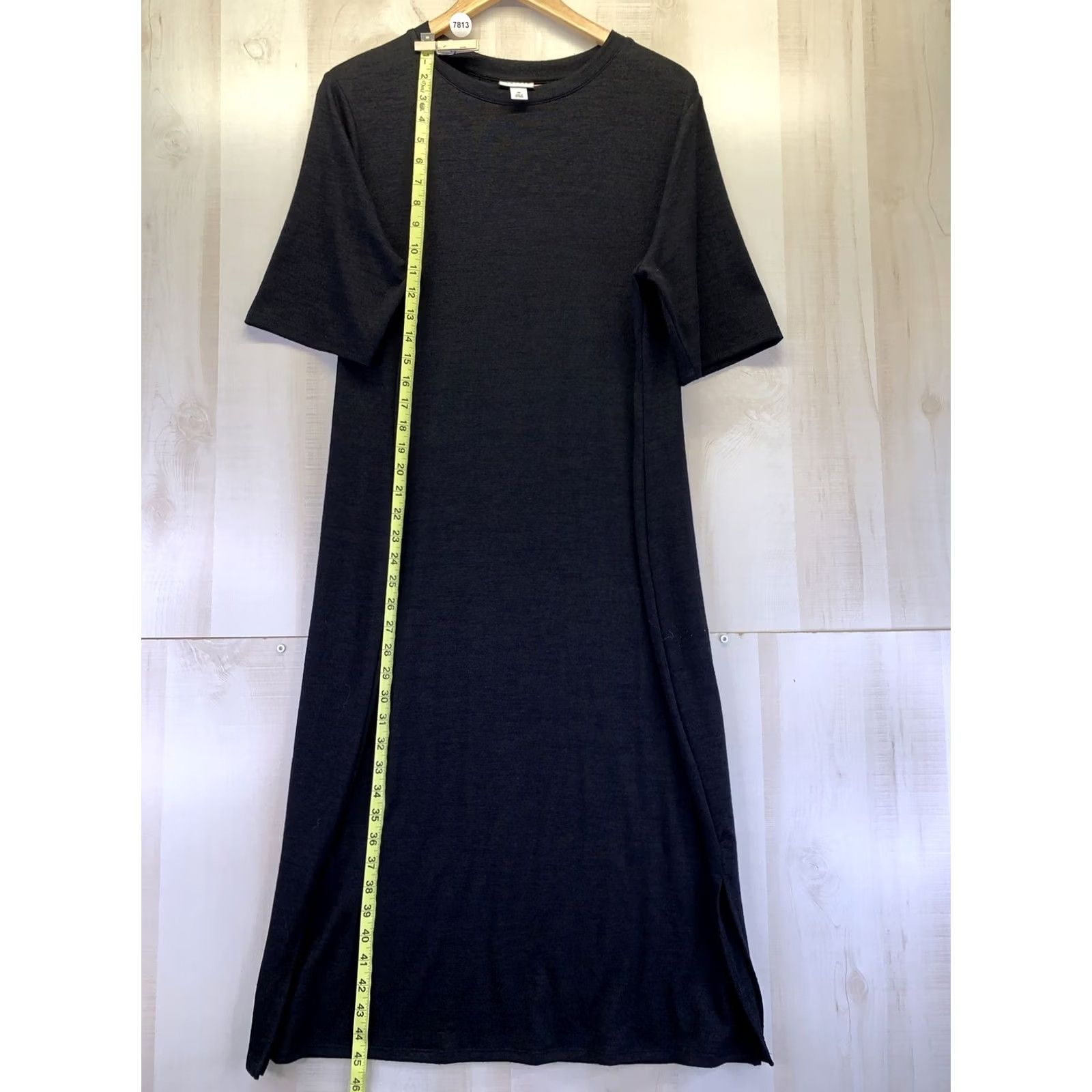 Vintage VINTAGE Ava & Viv Black Knit Short Sleeve Womens Shirt Dress Plus Size 1X-7813 Size XL / US 12-14 / IT 48-50 - 5 Thumbnail