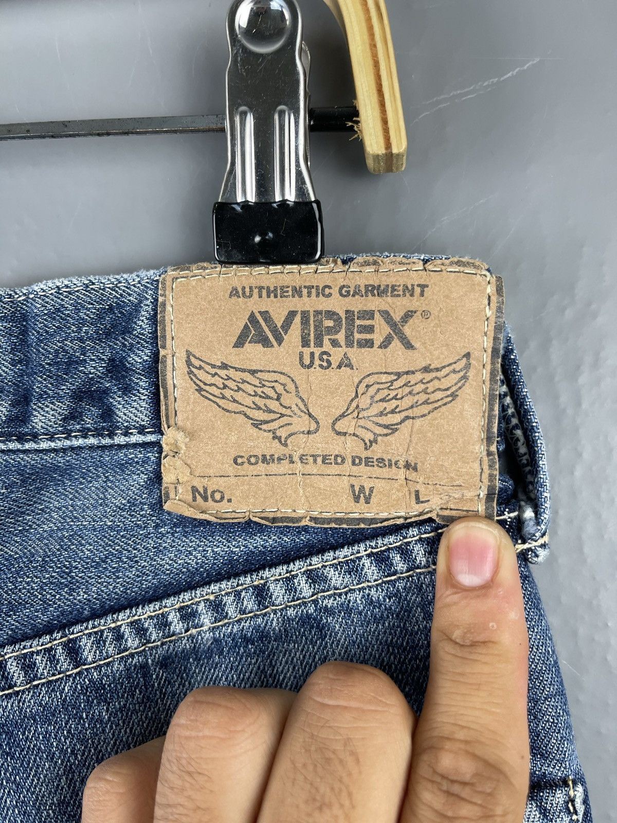 Avirex × Vintage Vintage AVIREX Distressed Denim Pants Size US 28 / EU 44 - 12 Thumbnail