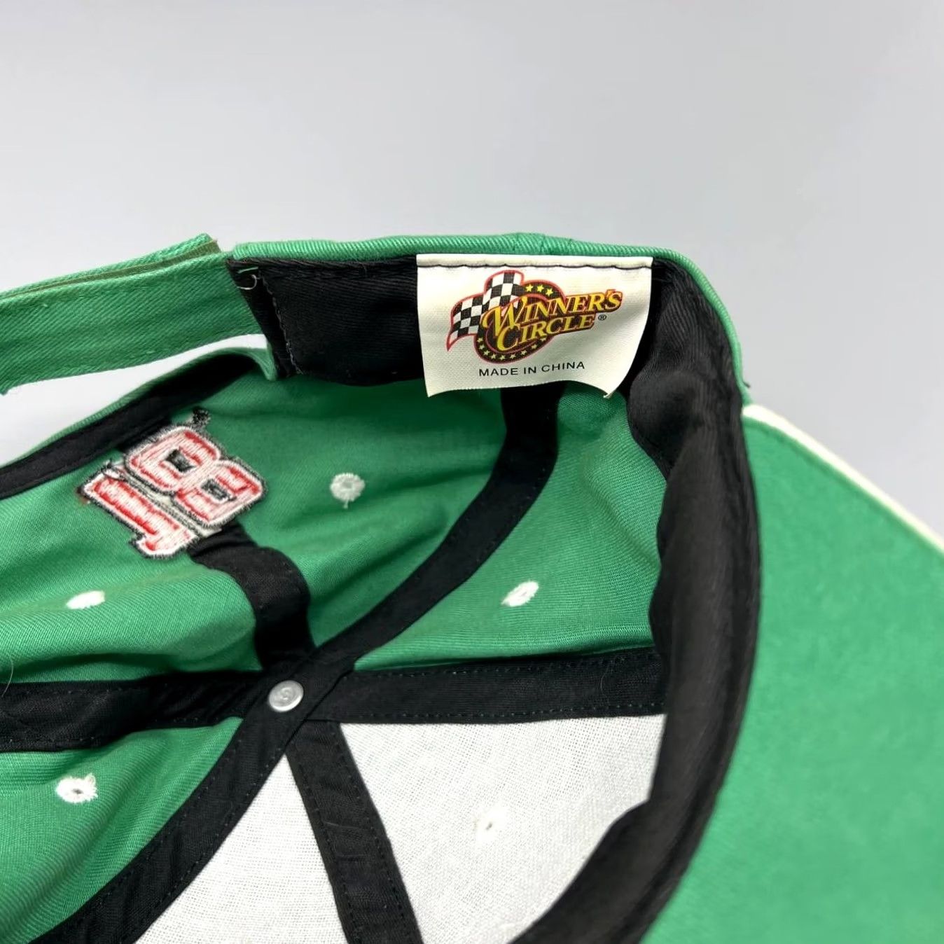 NASCAR Interstate Batteries Nascar Racing Hat Men Green Bobby Labonte 18 Strap Back Cap Baseball Cap Adjustable Canvas Green Logo Sports Mens Size ONE SIZE - 6 Thumbnail