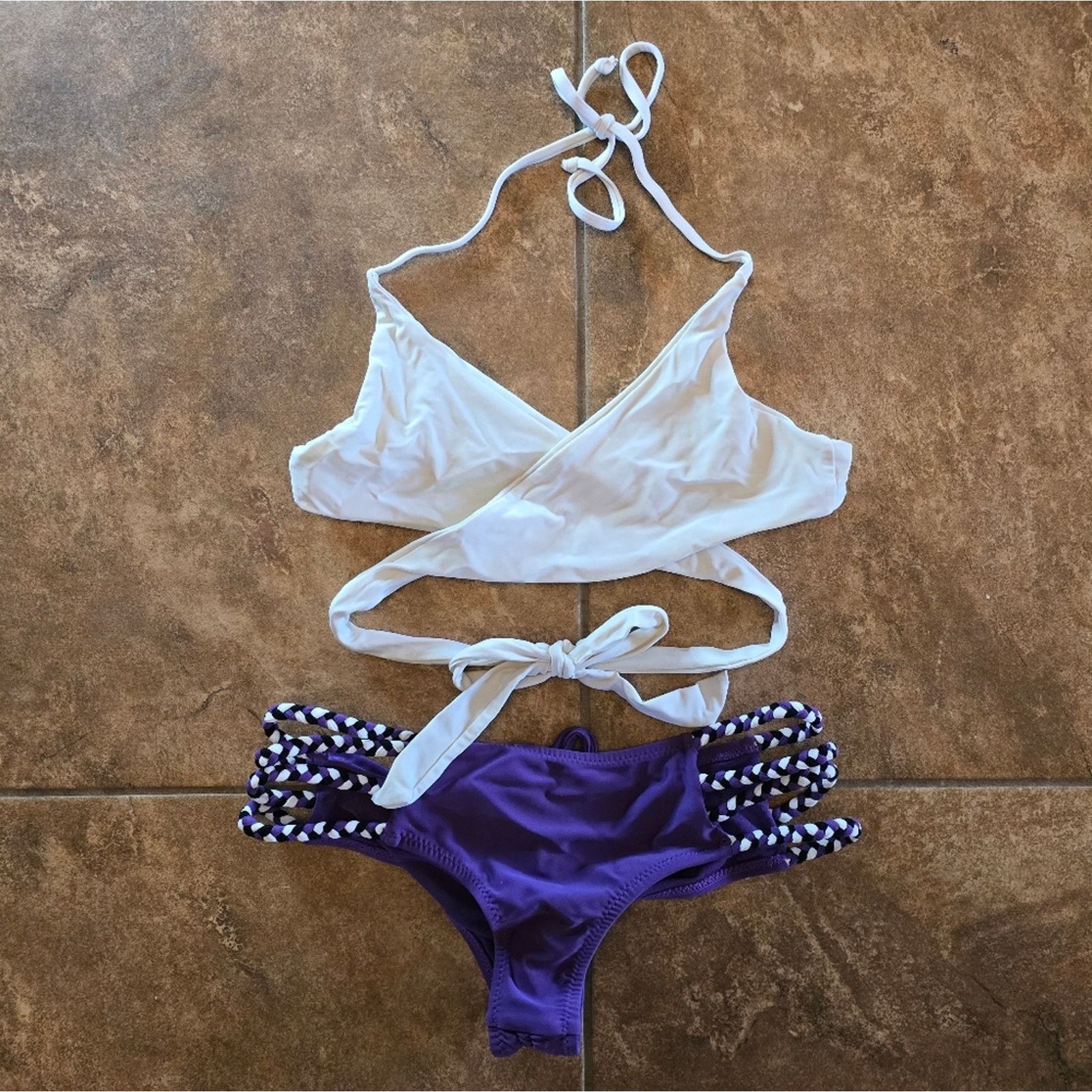 Other White Purple | FYS | CoralCoast×Kingston Bikini Set Size ONE SIZE - 3 Thumbnail