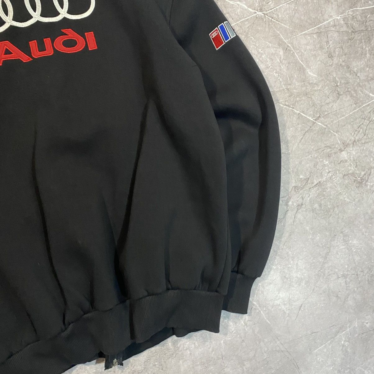 Audi × Vintage VINTAGE AUDI BIG LOGO ZIP SWEATSHIRT RACING BIG LOGO 00s Size US XL / EU 56 / 4 - 10 Thumbnail