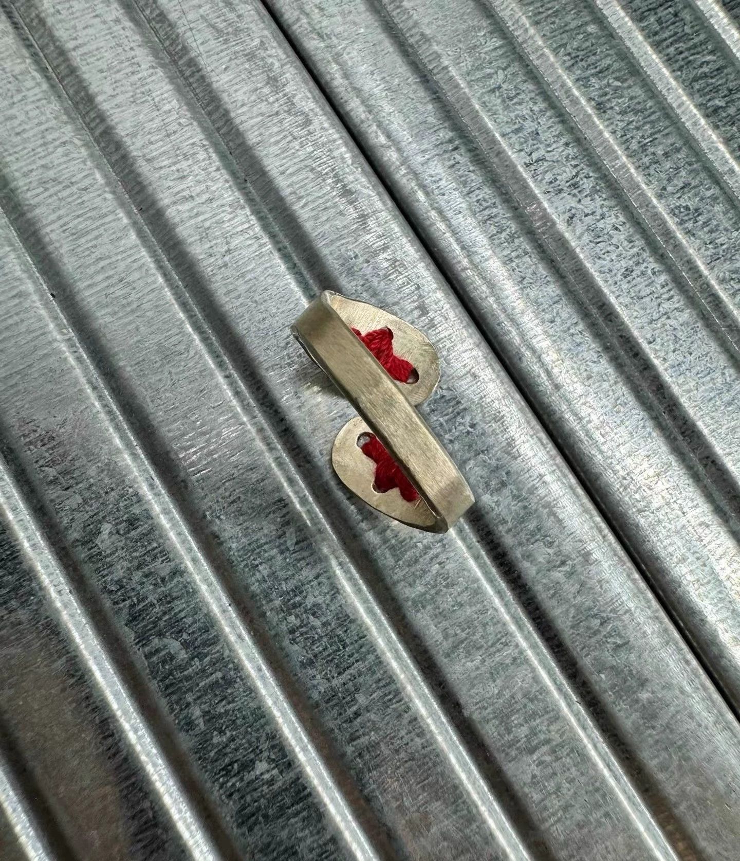 Ma+ maurizio amadei m.a+ red cord cross ring AGNS3 s Size ONE SIZE - 3 Thumbnail