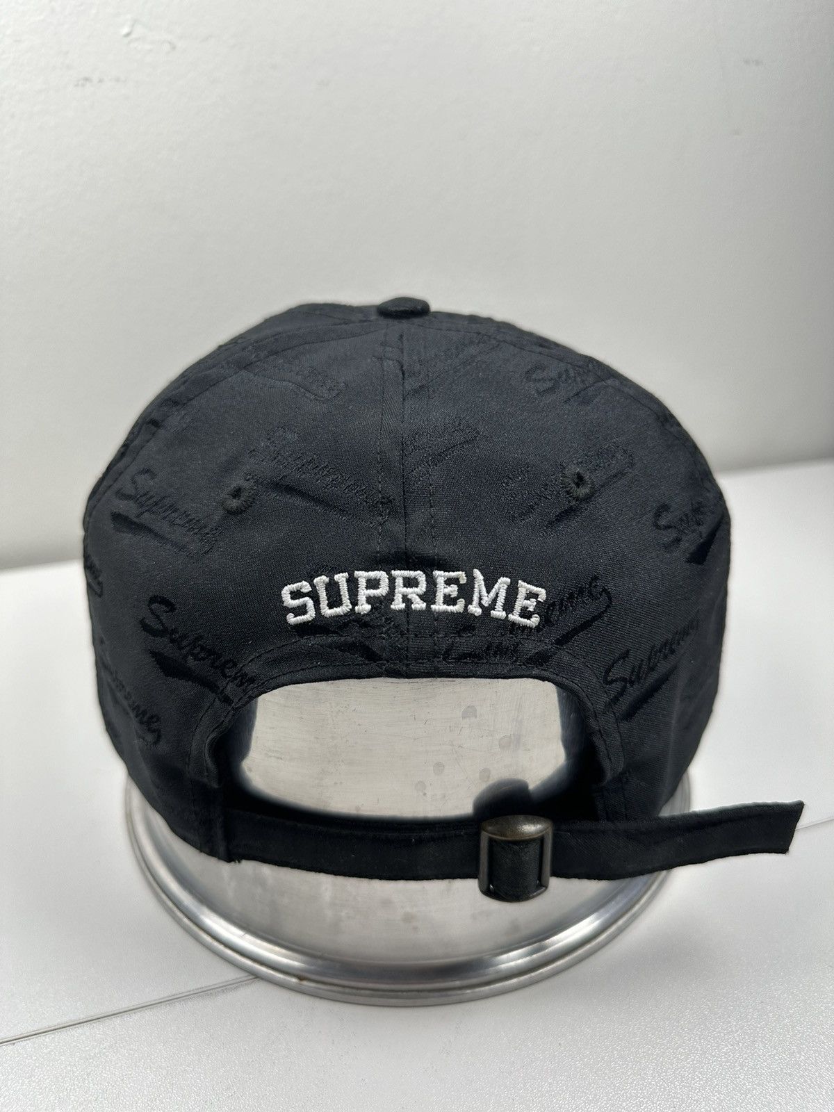 Supreme Supreme Jacquard Script 6-Panel Cap Hat Size ONE SIZE - 5 Thumbnail