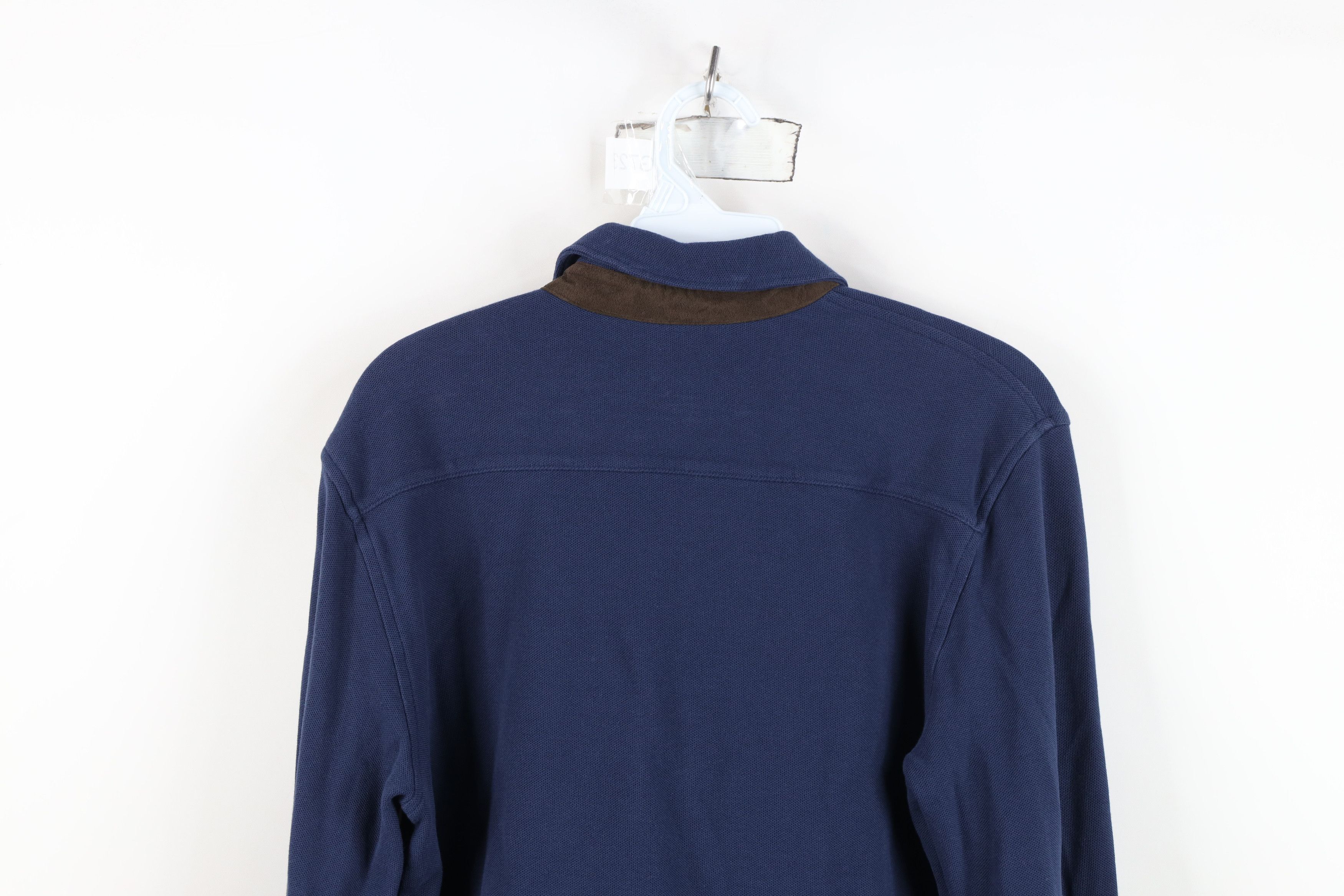 Brooks Brothers Vintage Brooks Brothers Patch Long Sleeve Rugby Polo Blue Size US S / EU 44-46 / 1 - 12 Thumbnail