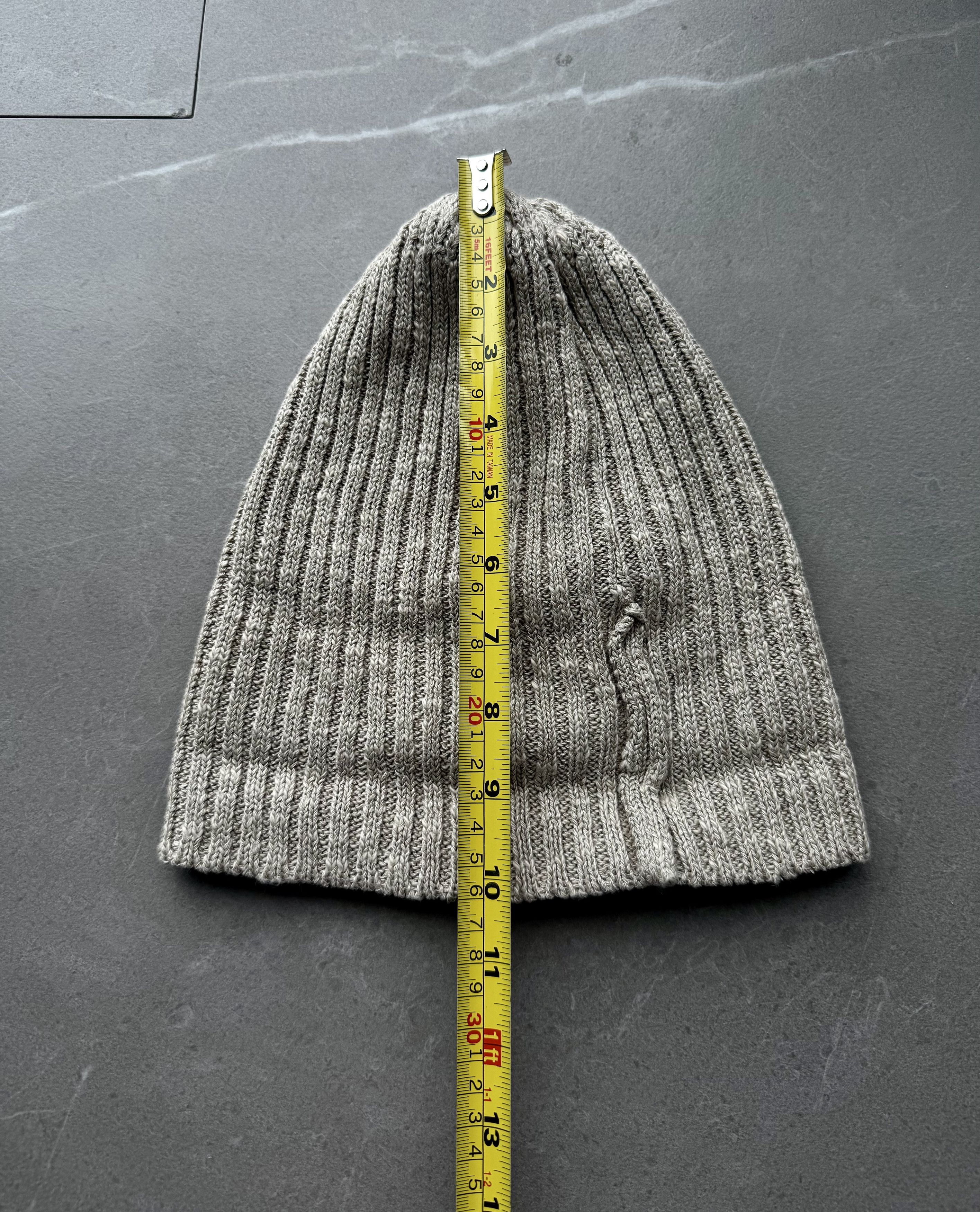 Japanese Brand Sublimeroe Made in Japan Ribbed Men’s Beige Beanie Hat Size ONE SIZE - 10 Thumbnail