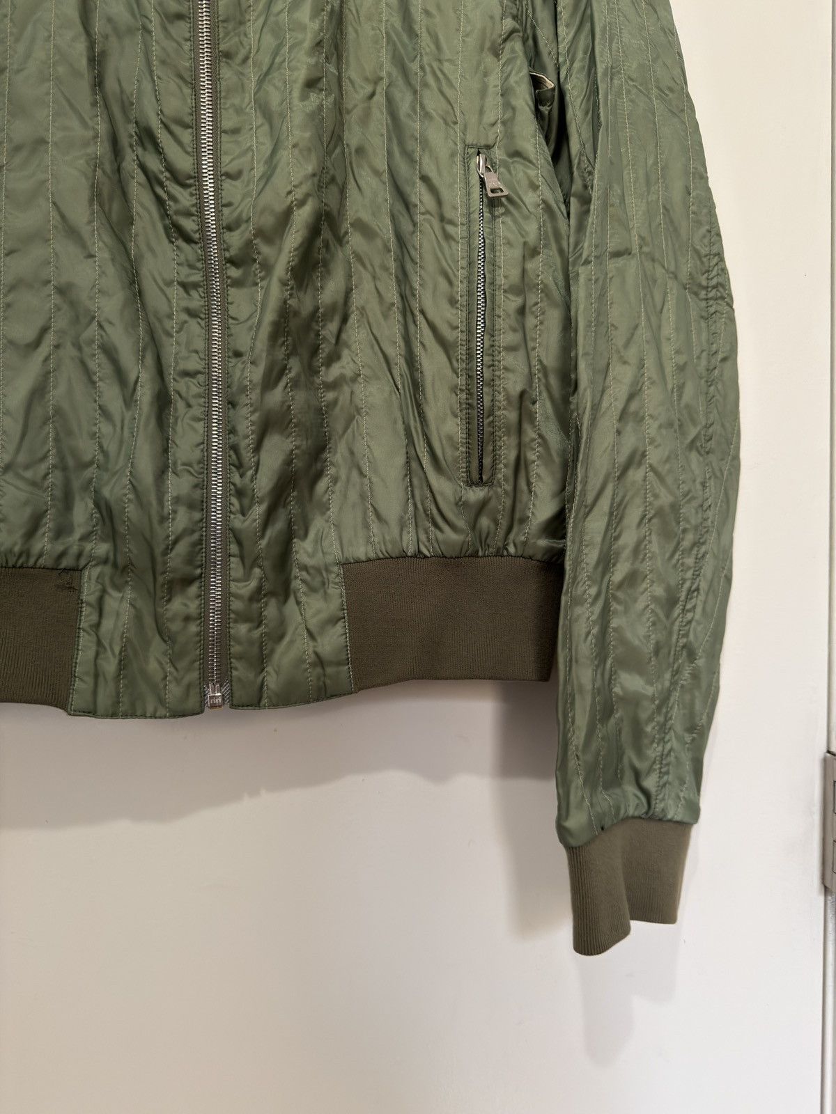 Prada Olive Quilted Liner-Bomber Size US M / EU 48-50 / 2 - 3 Thumbnail