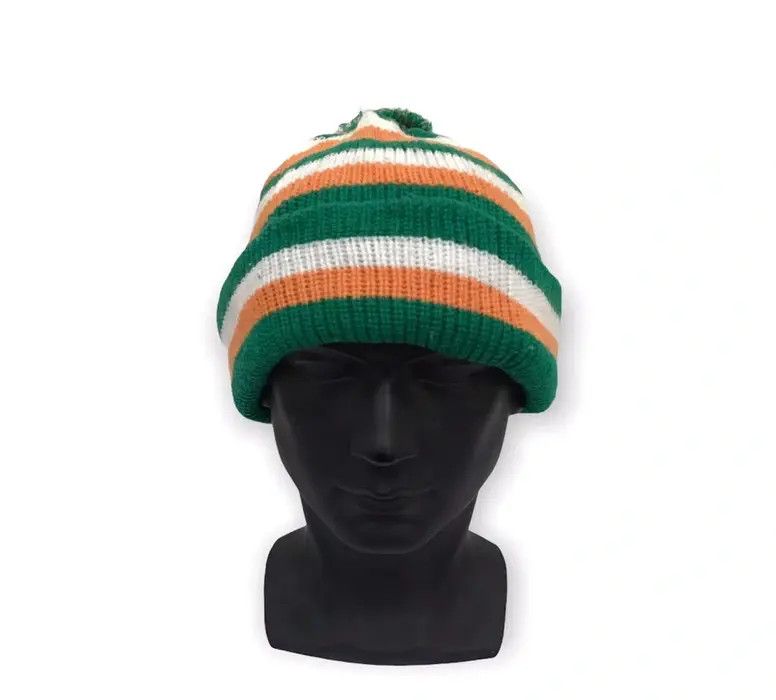 Japanese Brand Japanese Brand Stripe Design Beanie Hat Size ONE SIZE - 2 Thumbnail