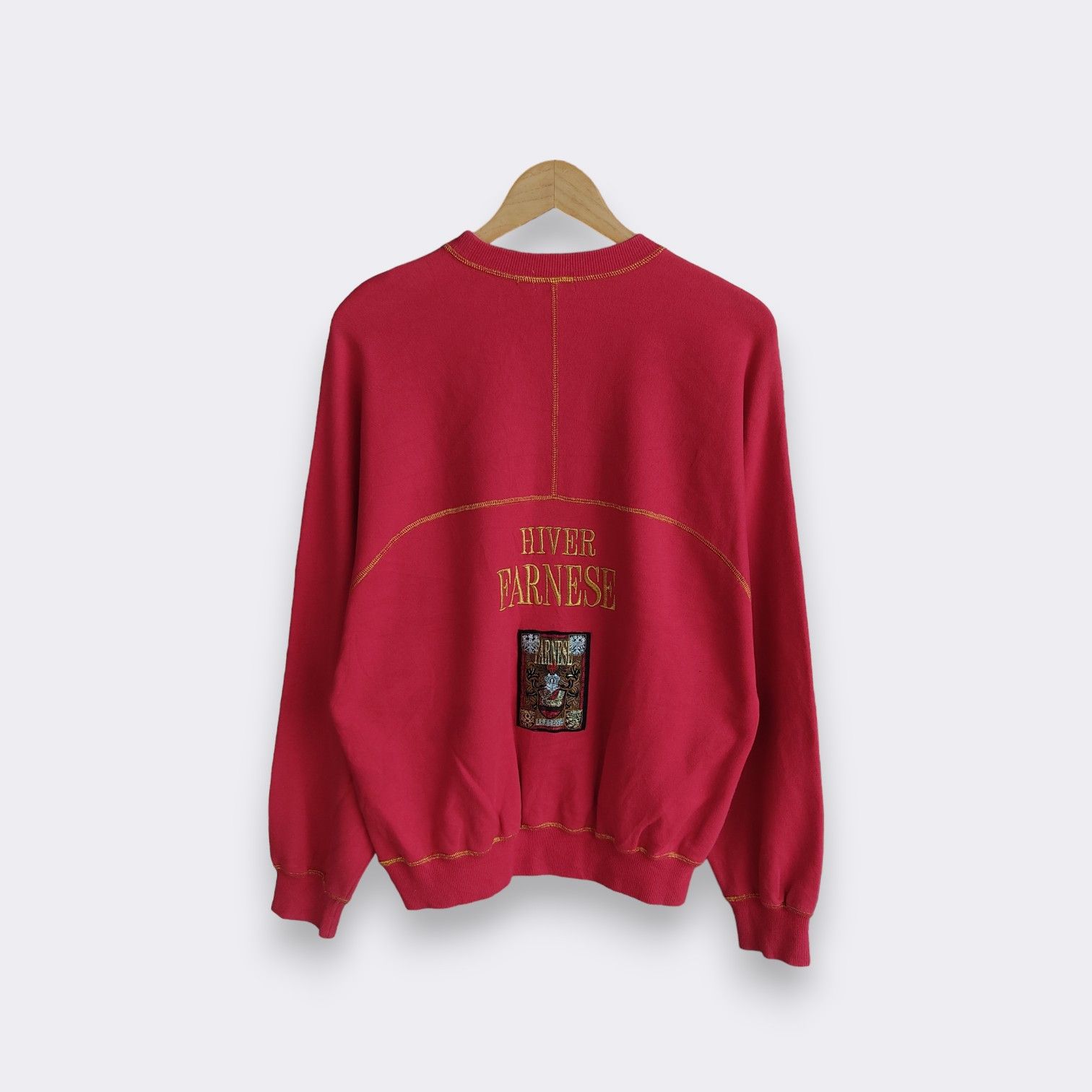 Japanese Brand × Vintage Vintage Farnese Red Sweatshirt Size US L / EU 52-54 / 3 - 2 Thumbnail
