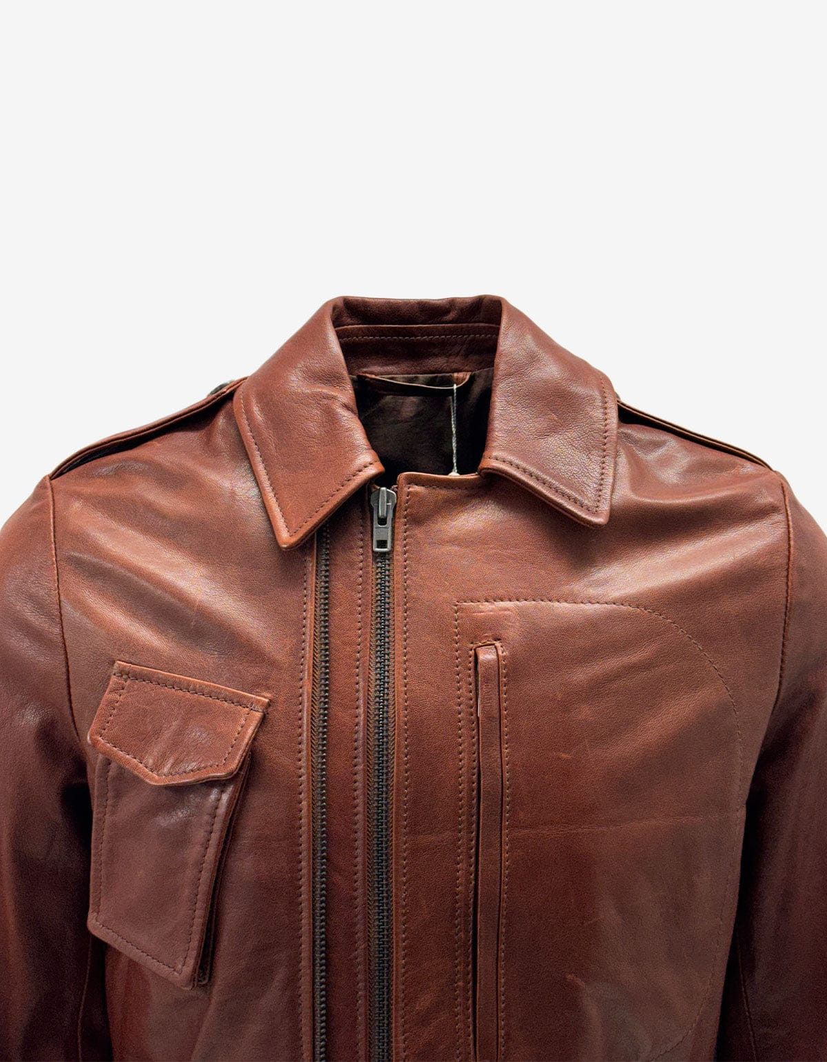 Maison Margiela Maison Martin MargielaTanLeather'Replica' 1940'sJacketSIZE48 Size US M / EU 48-50 / 2 - 3 Thumbnail