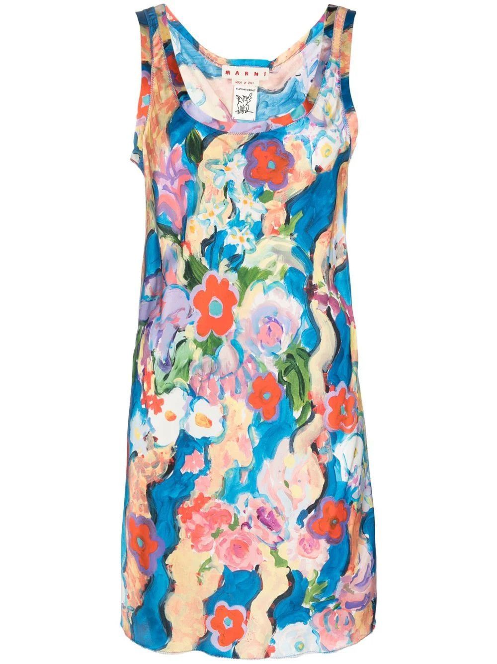 image of Marni O1W1Db10524 Print Minidress In Multicolor, Women's (Size XL)