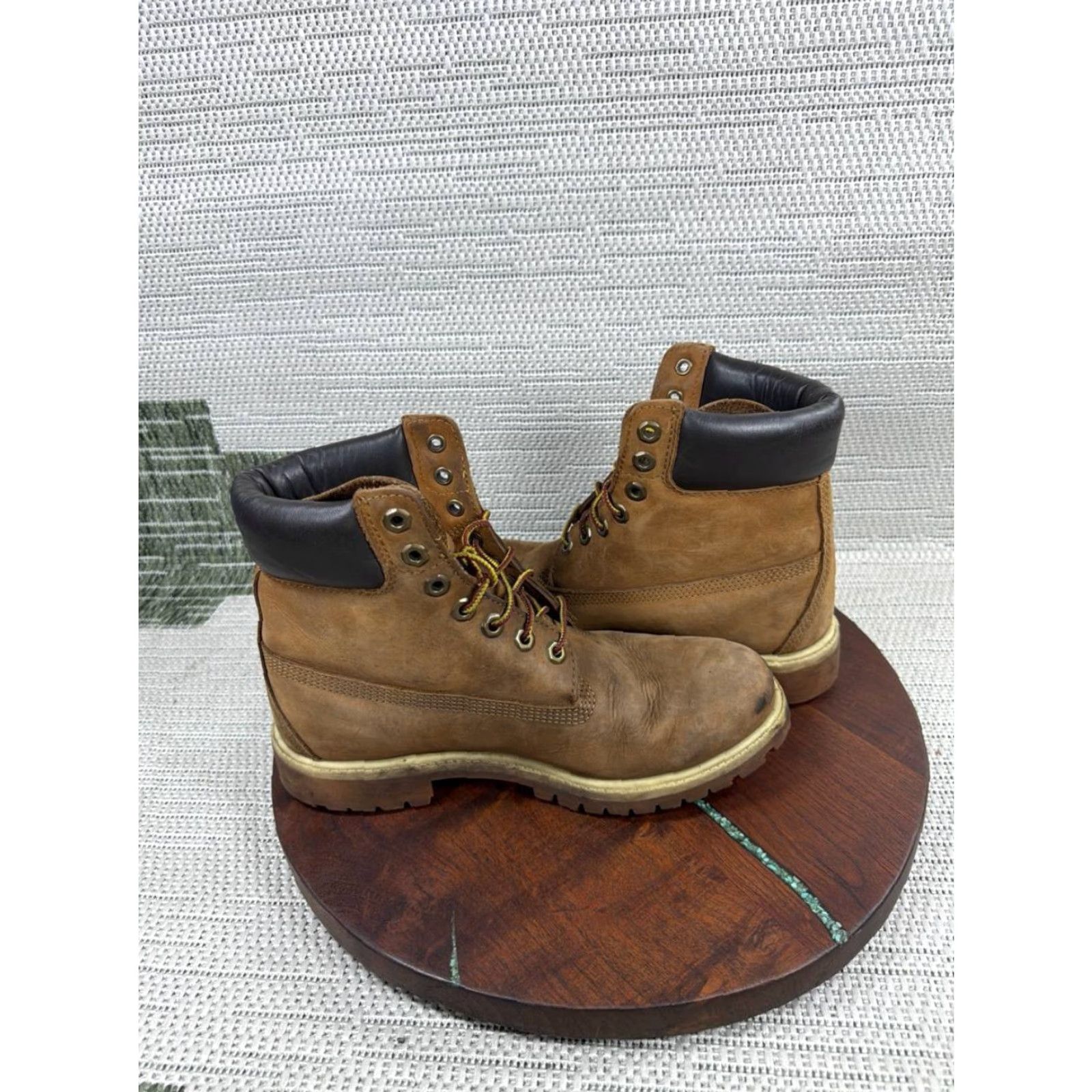 Timberland Timberland PRO Boots Mens Size 7.5 M Premium 6-Inch Soft Toe Work Brown Leather Size US 8 / EU 41 - 4 Thumbnail