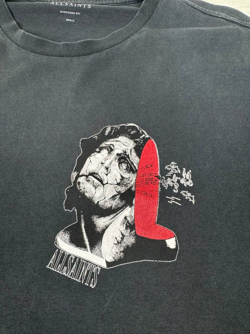 Allsaints Allsaints Cracked Crew T-Shirt Size US S / EU 44-46 / 1 - 4 Thumbnail