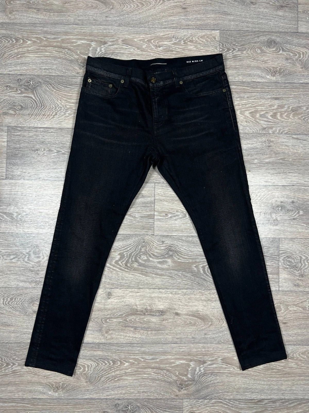 Saint Laurent Paris Saint laurent SLP Faded Black D02 Whisker Denim Hedi Slimane Size US 32 / EU 48 - 2 Thumbnail