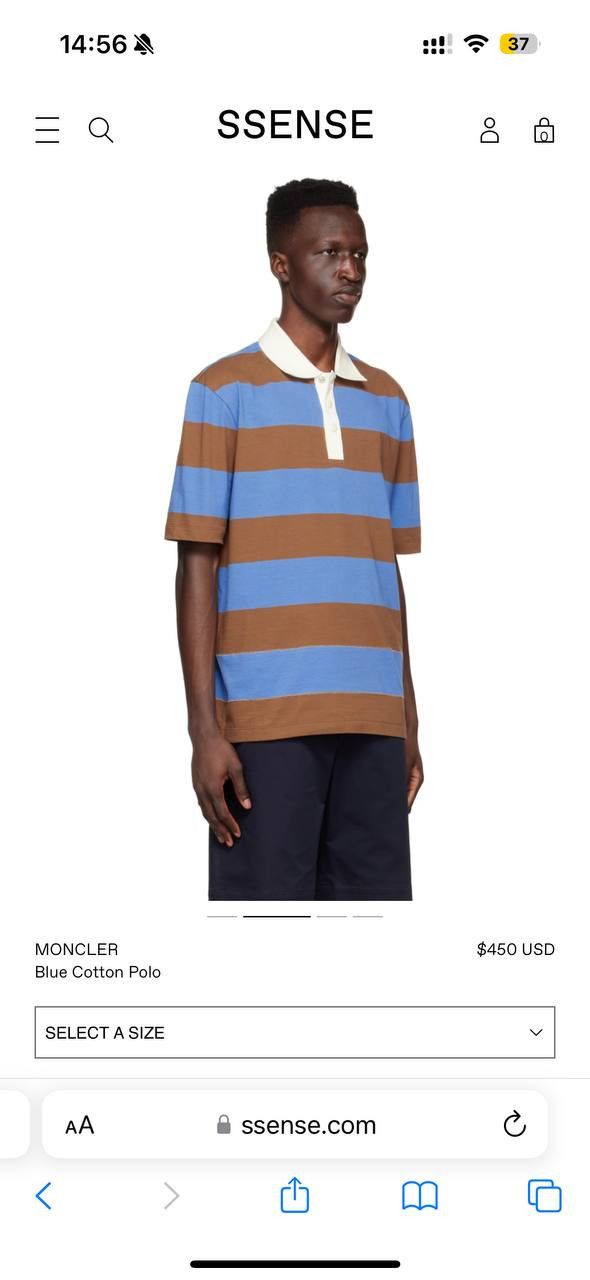 Moncler Moncler SS Striped Polo Size US M / EU 48-50 / 2 - 20 Thumbnail