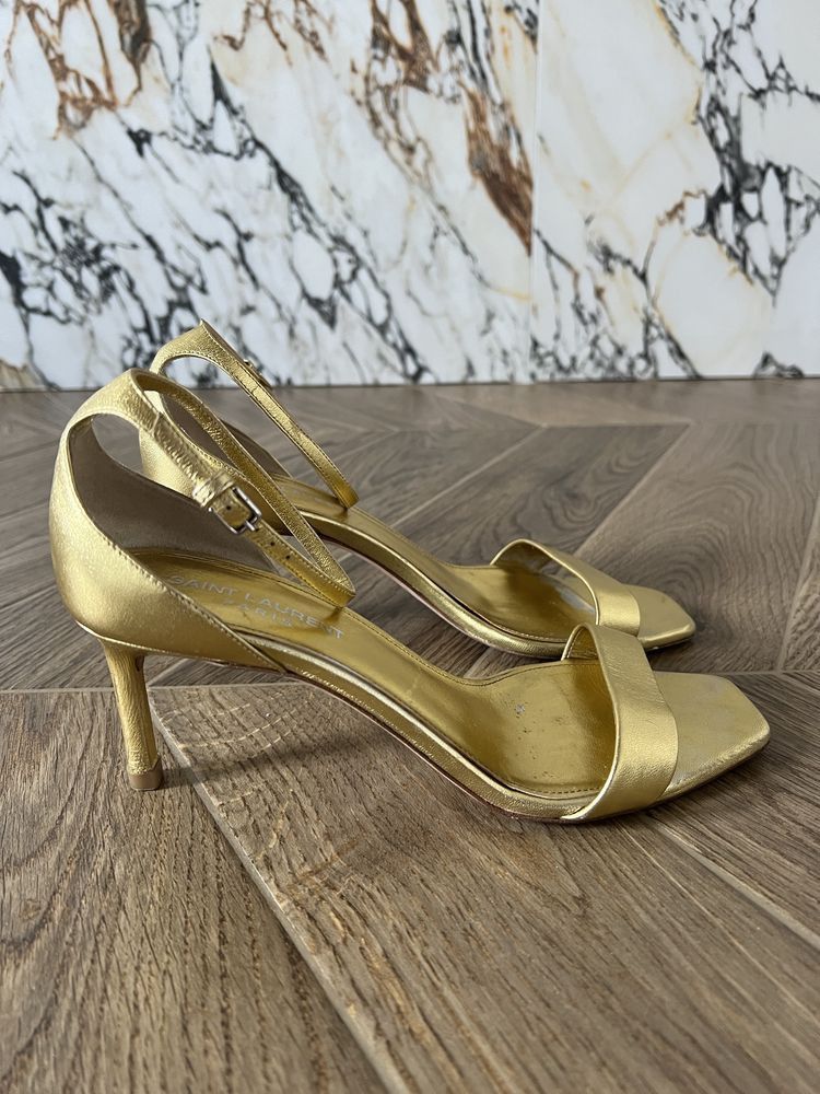 Saint Laurent Paris Saint Laurent Amber Heels Size US 7 / IT 37 - 2 Thumbnail