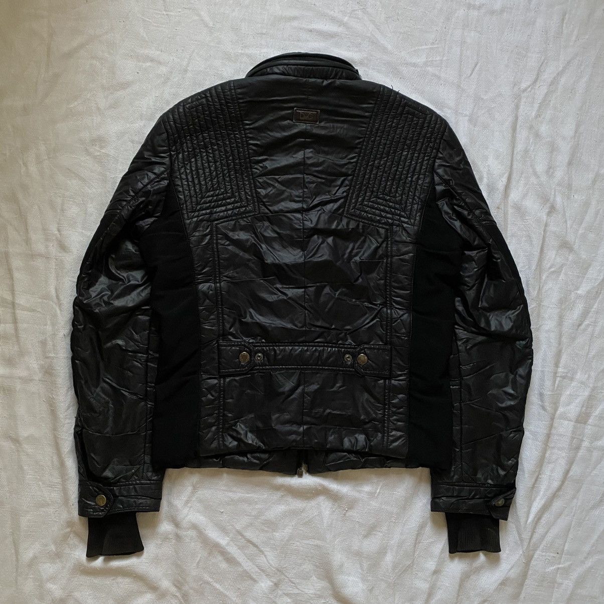 Dolce & Gabbana vintage 00s y2k Dolce Gabbana Architect Puffer Biker Jacket Size US M / EU 48-50 / 2 - 2 Thumbnail