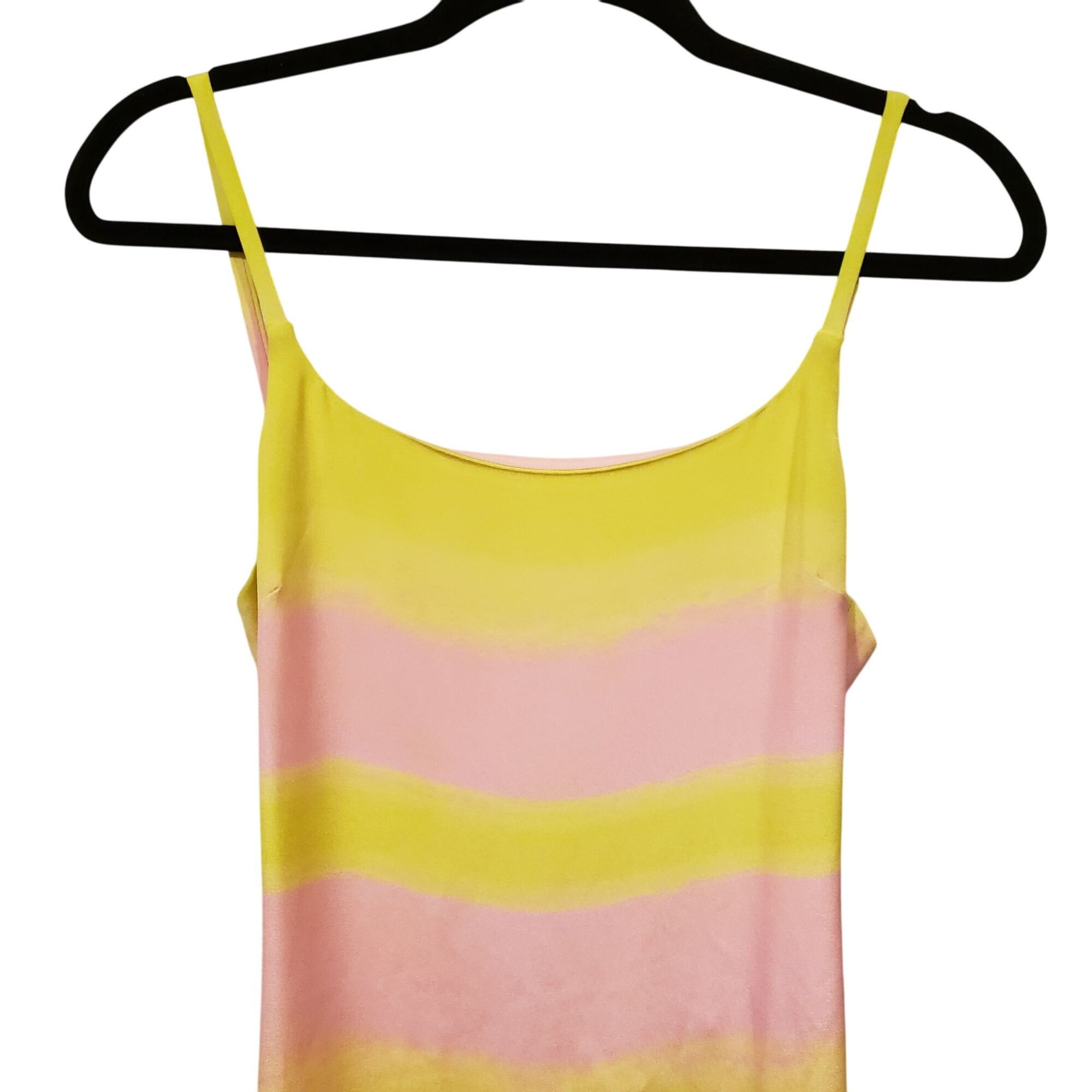 Brandon Maxwell NEW Brandon Maxwell Backless Maxi Slip Dress Pink Yellow Str Size XS / US 0-2 / IT 36-38 - 7 Thumbnail