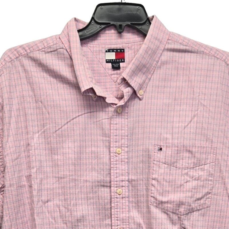 Tommy Hilfiger Tommy Hilfiger Mens 2XL Cotton Short Sleeve Button Up Shirt Size US XXL / EU 58 / 5 - 2 Thumbnail