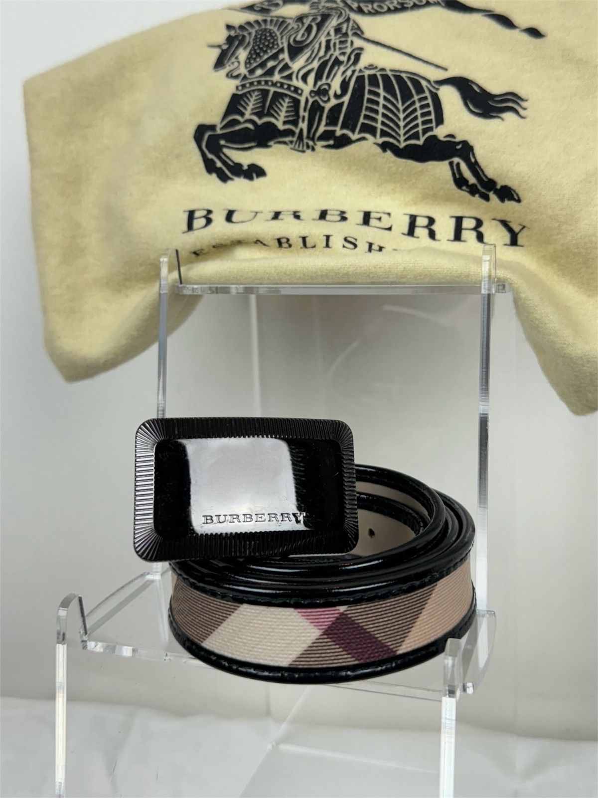 Burberry Leather belt Burberry y2k original luxury casual item Size ONE SIZE - 1 Thumbnail