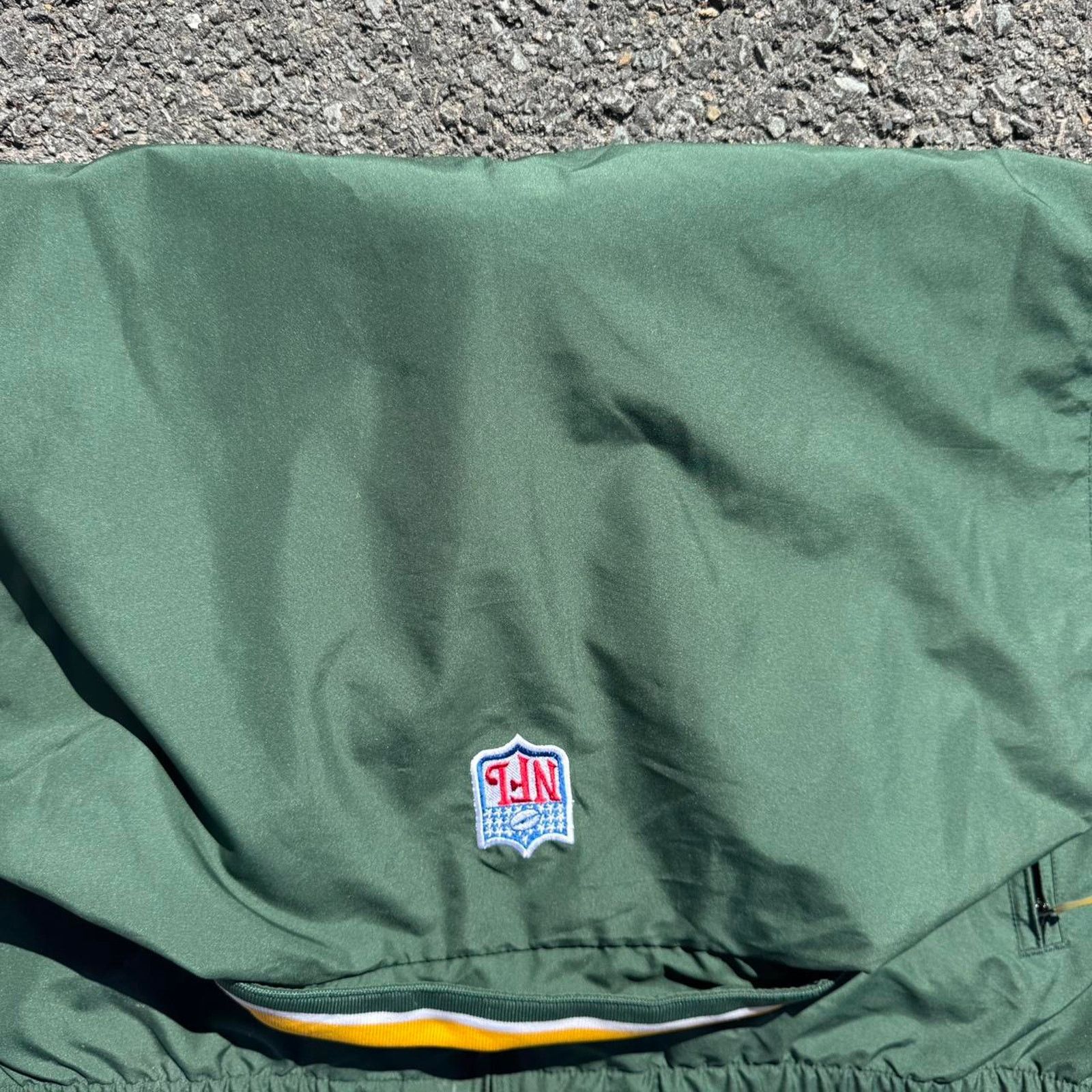 Reebok Vintage 90s Reebok Green Bay Packers Nylon Vest – Size XL Size US XL / EU 56 / 4 - 5 Thumbnail