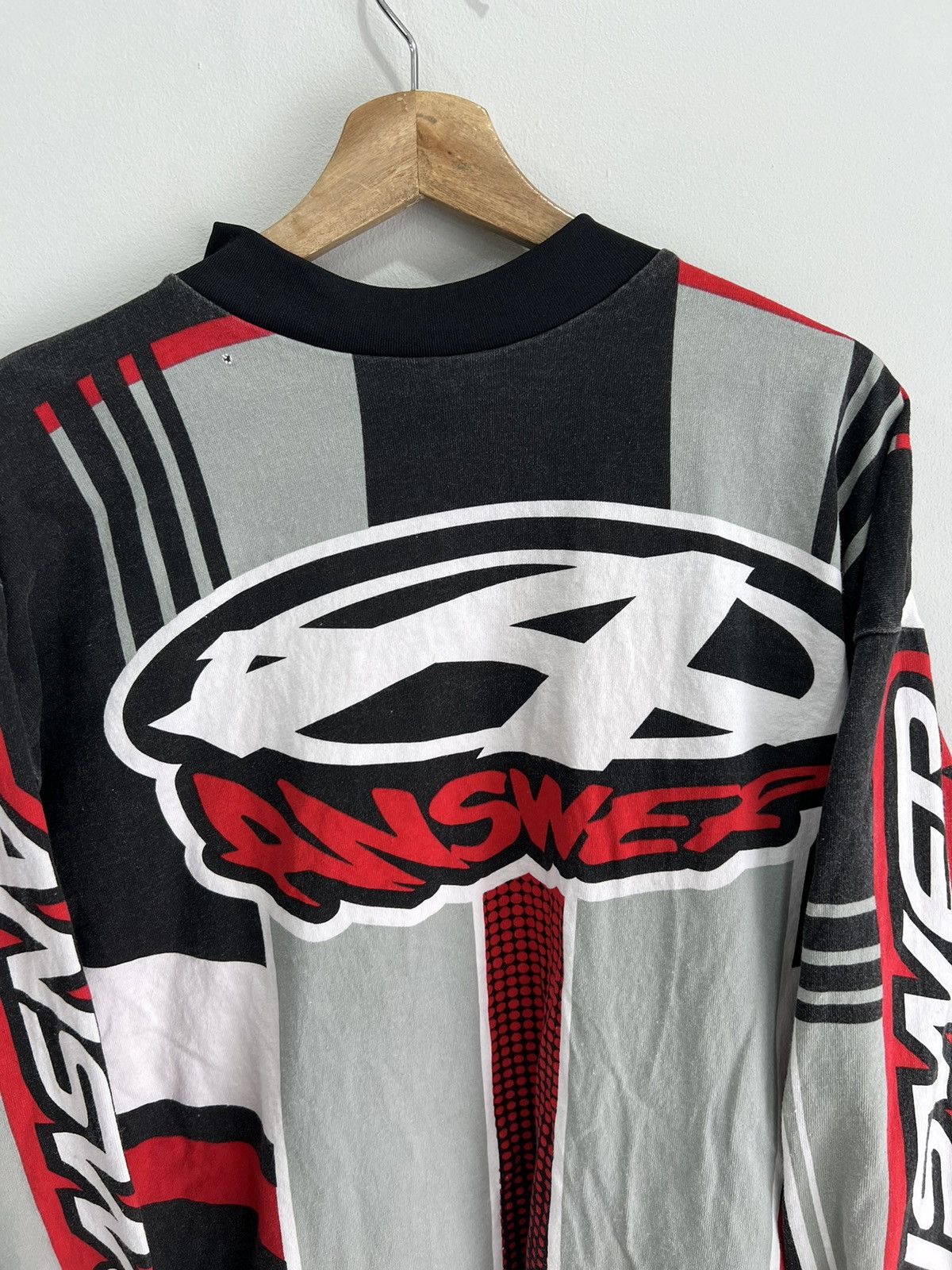 Vintage Vintage Answer Mototcross Longsleeve Racing Shirt Size US L / EU 52-54 / 3 - 3 Thumbnail
