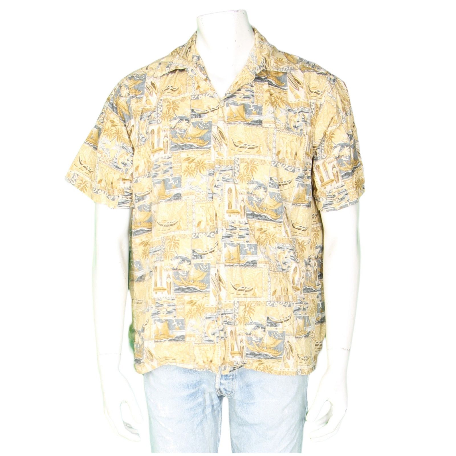 Other Go Barefoot Yacht Surfboard Marlin Hawaiian Aloha Shirt M Size US M / EU 48-50 / 2 - 2 Thumbnail