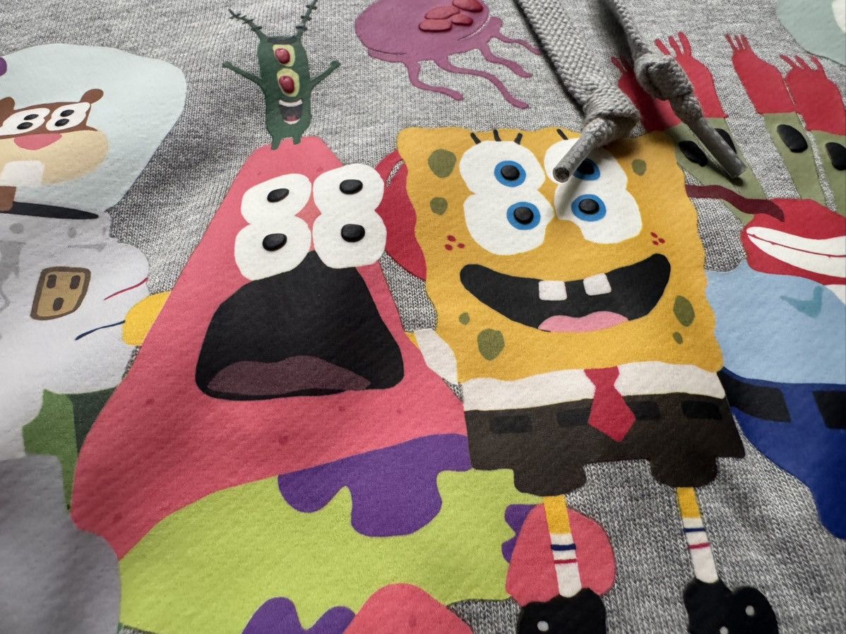Cactus Plant Flea Market × Uniqlo CPFM x Spongebob Squarepants Gray Hoodie Small Sweatshirt Size US S / EU 44-46 / 1 - 5 Thumbnail