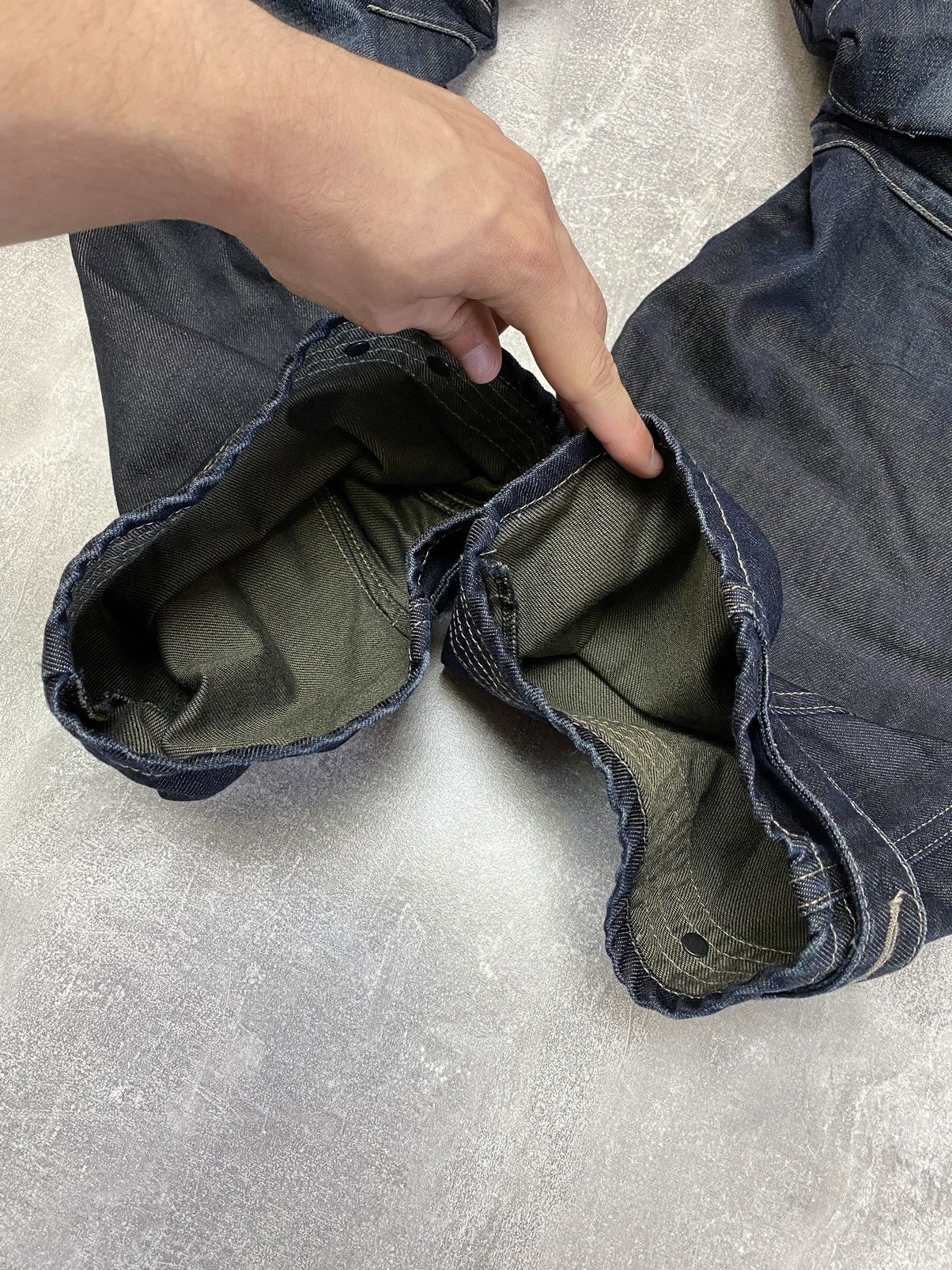 G-Star × Vintage Vintage G Star Raw Denim Biker Cargo Double Knee Pants Size US 34 / EU 50 - 9 Thumbnail