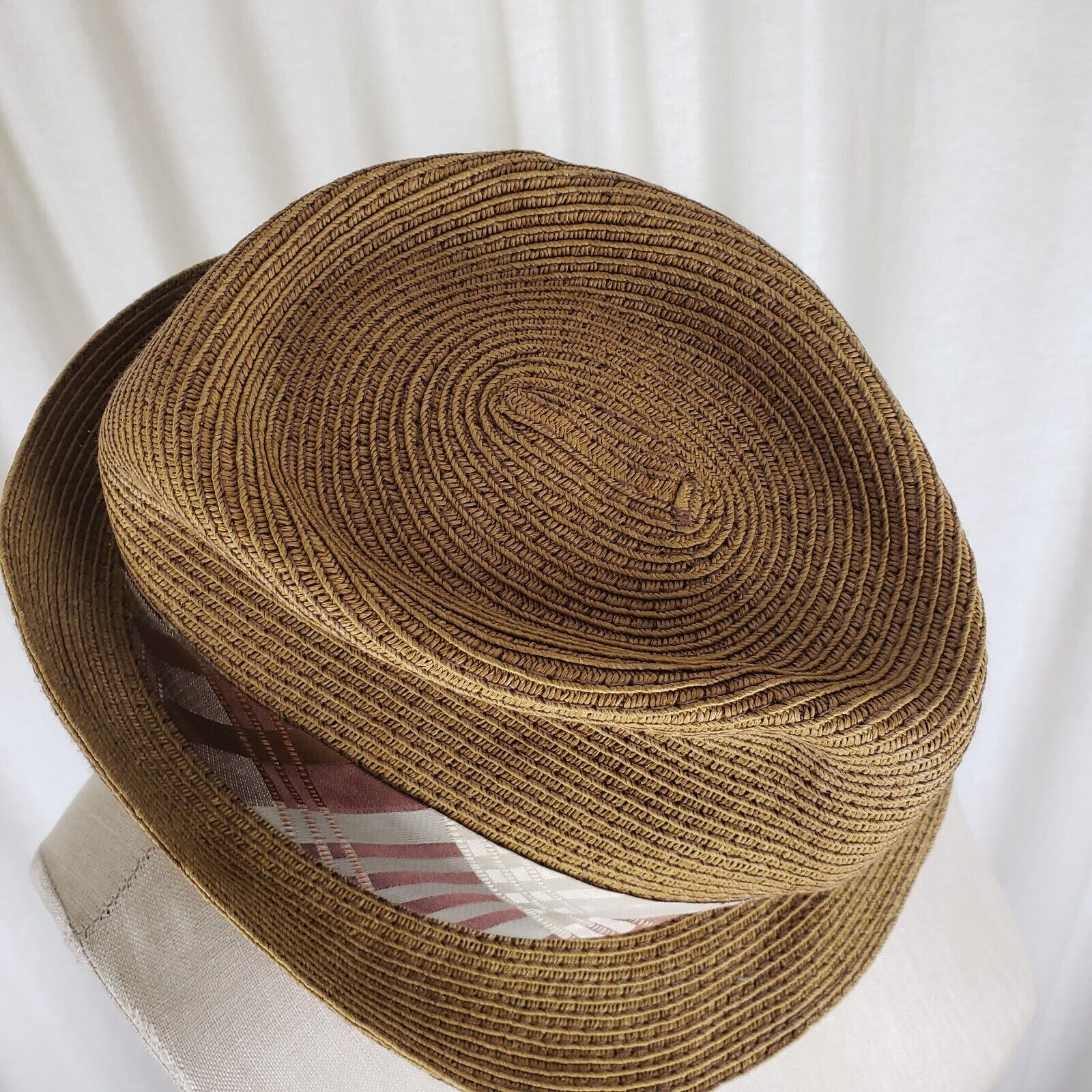 Bailey Hats Vtg Bailey of Hollywood Straw Fidora Hat S Meyer the Hatter Size ONE SIZE - 3 Thumbnail