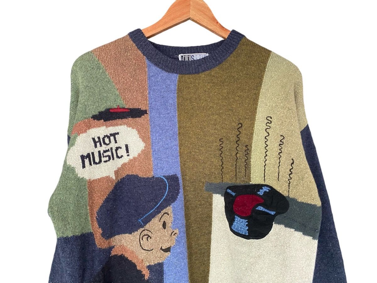 Vintage Rare MIMI SPIRIT Embroidery knitwear CrewNeck Size US L / EU 52-54 / 3 - 5 Thumbnail