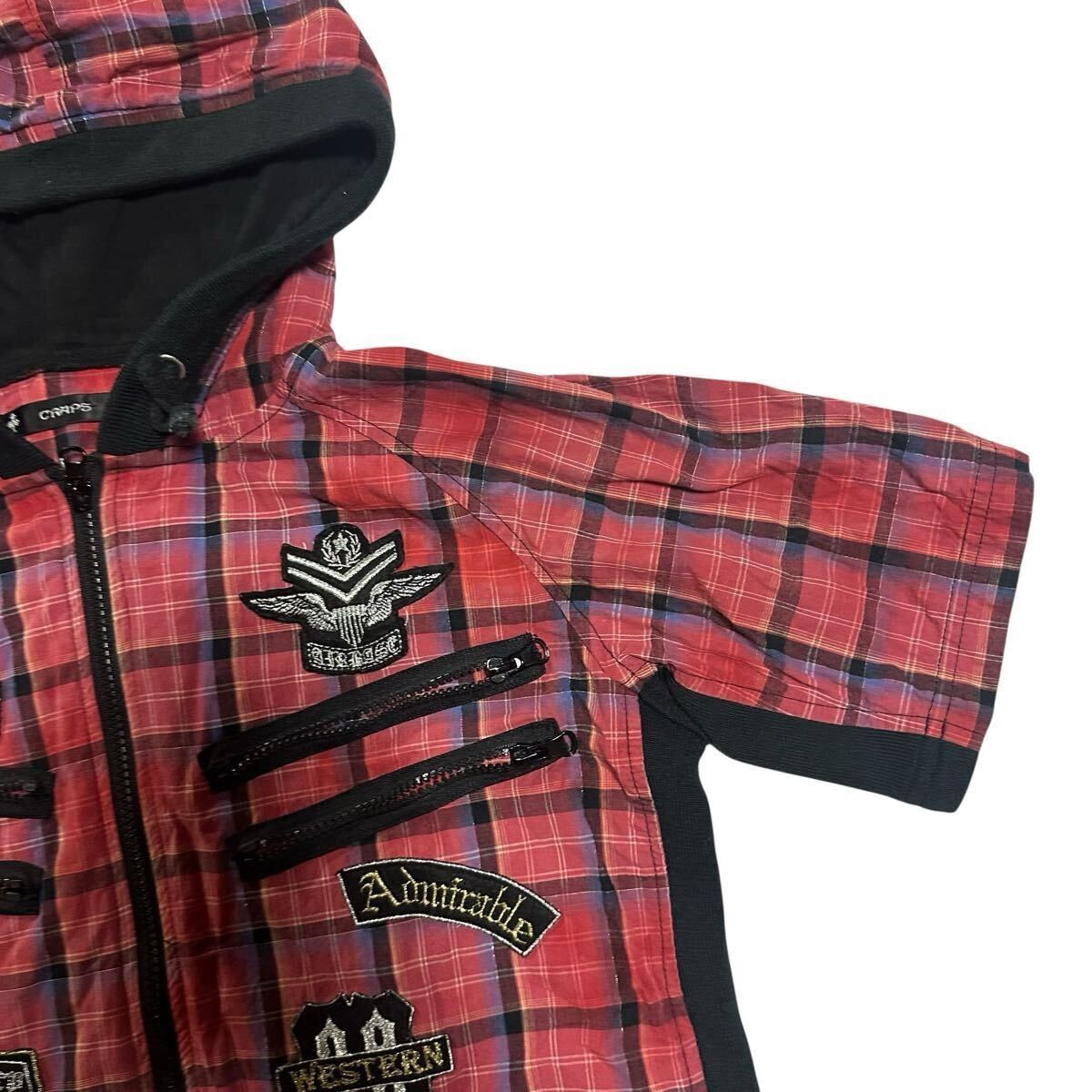 Japanese Brand Japanese Label y2K punk hooded plaid shirt Size US S / EU 44-46 / 1 - 4 Thumbnail