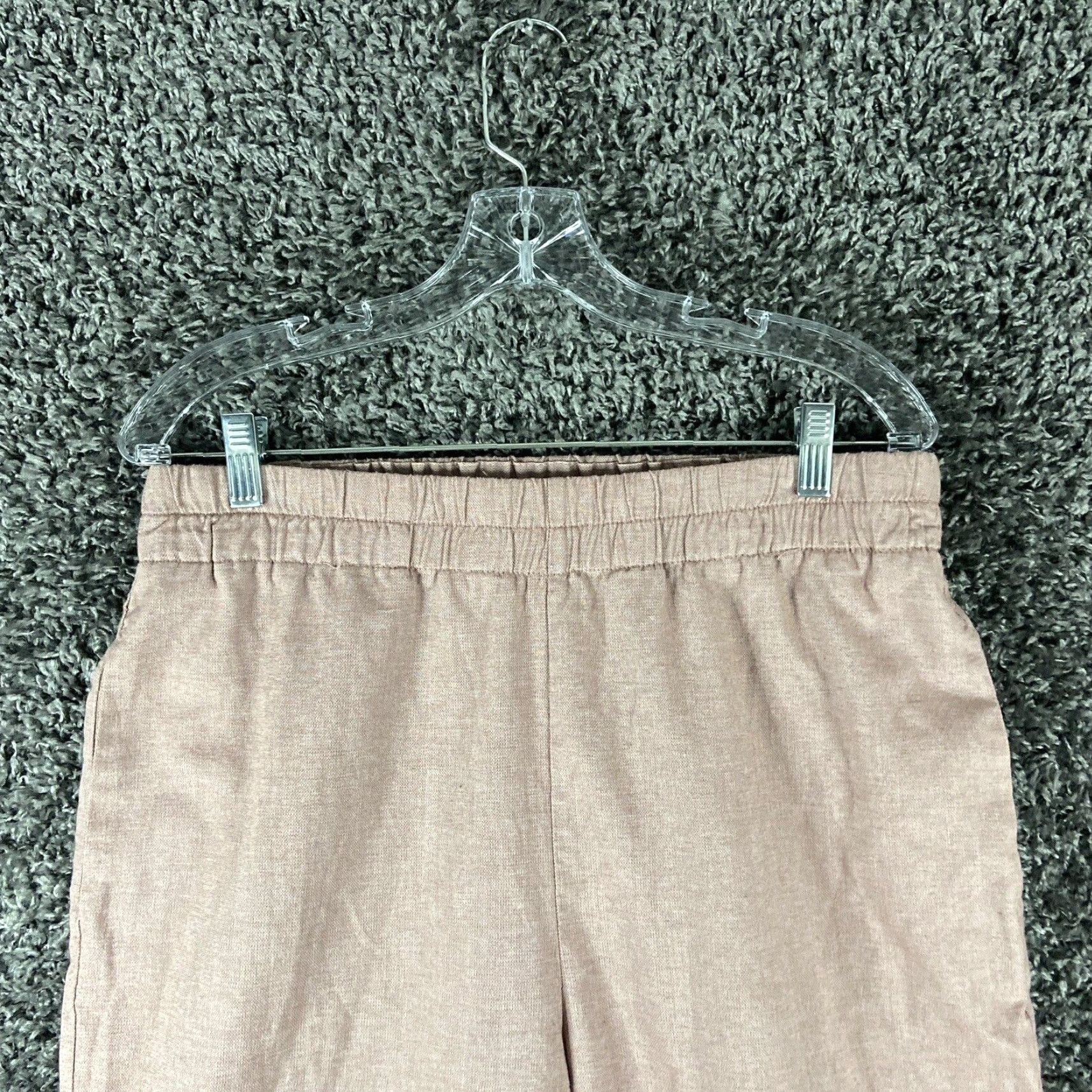 Zara Zara Pink Pants Women's XL Elastic Waistband Straight Leg Womens Size 40" / US 18 - 4 Thumbnail