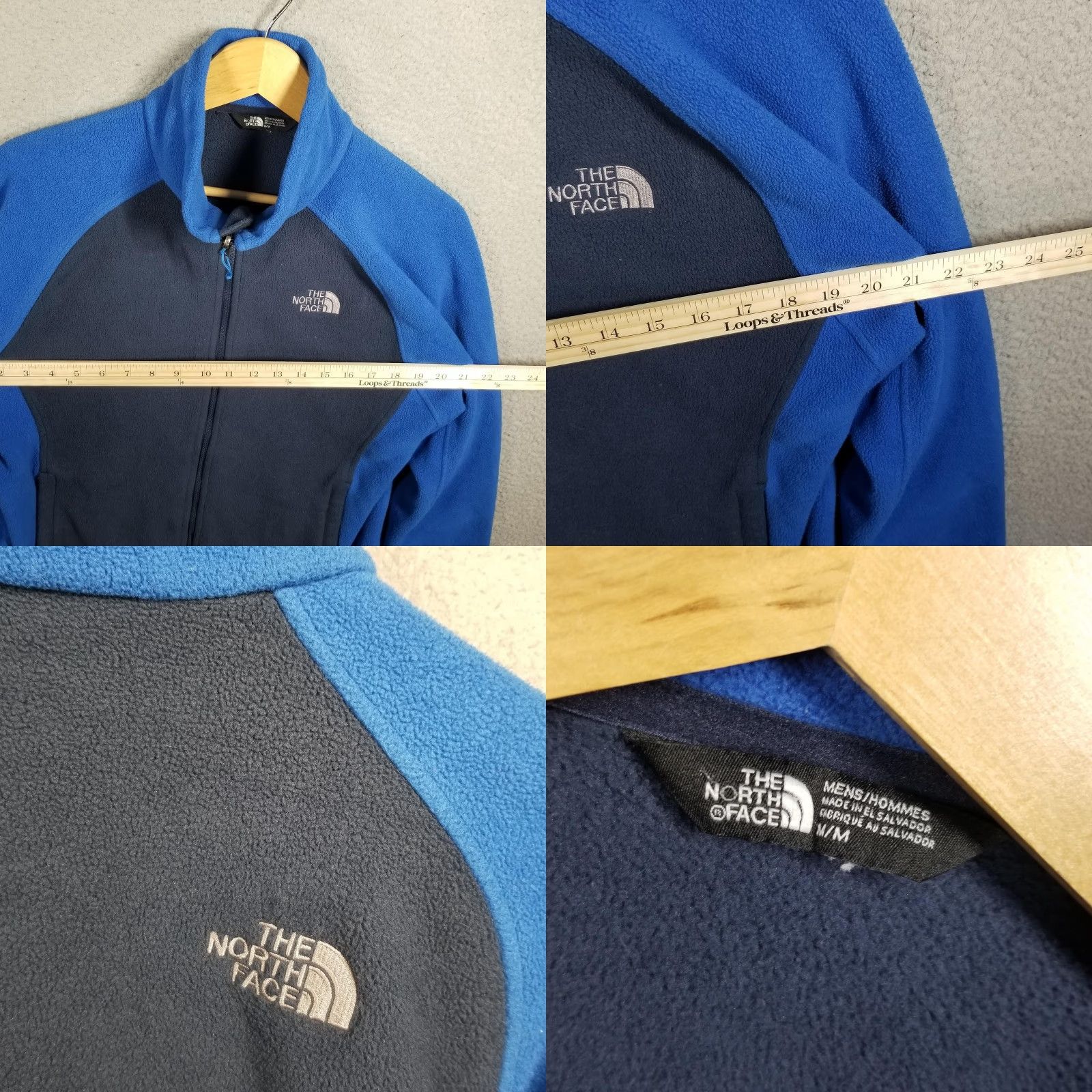 The North Face The North Face Jacket Mens Medium Blue Fleece Full Zip Lightweight Outdoor Hiking Size US M / EU 48-50 / 2 - 8 Thumbnail