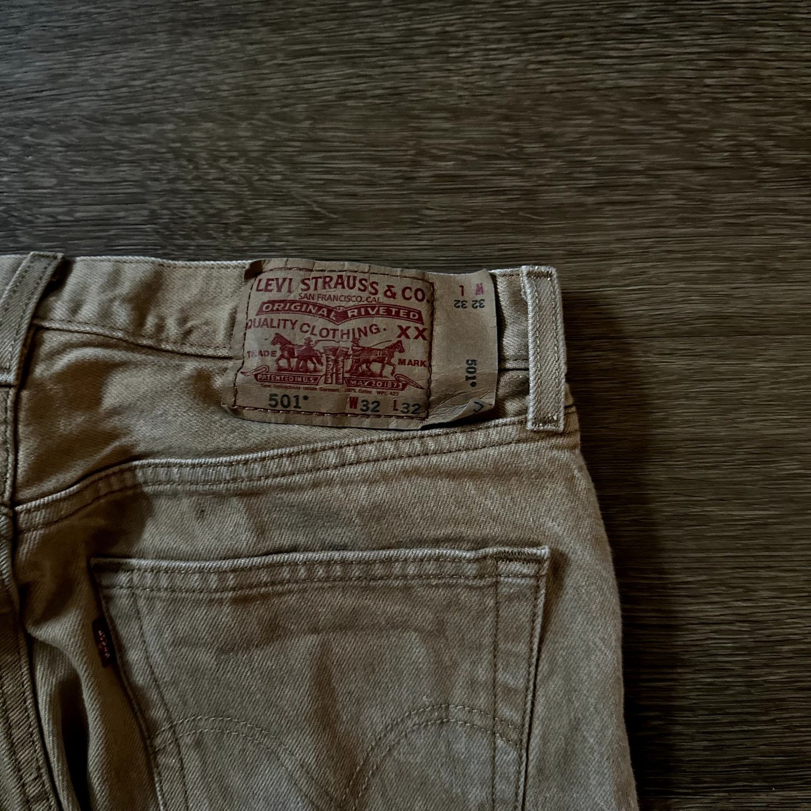 Levi's Levi 501 stone wash Golden Tan Button Fly pant Size US 32 / EU 48 - 5 Thumbnail