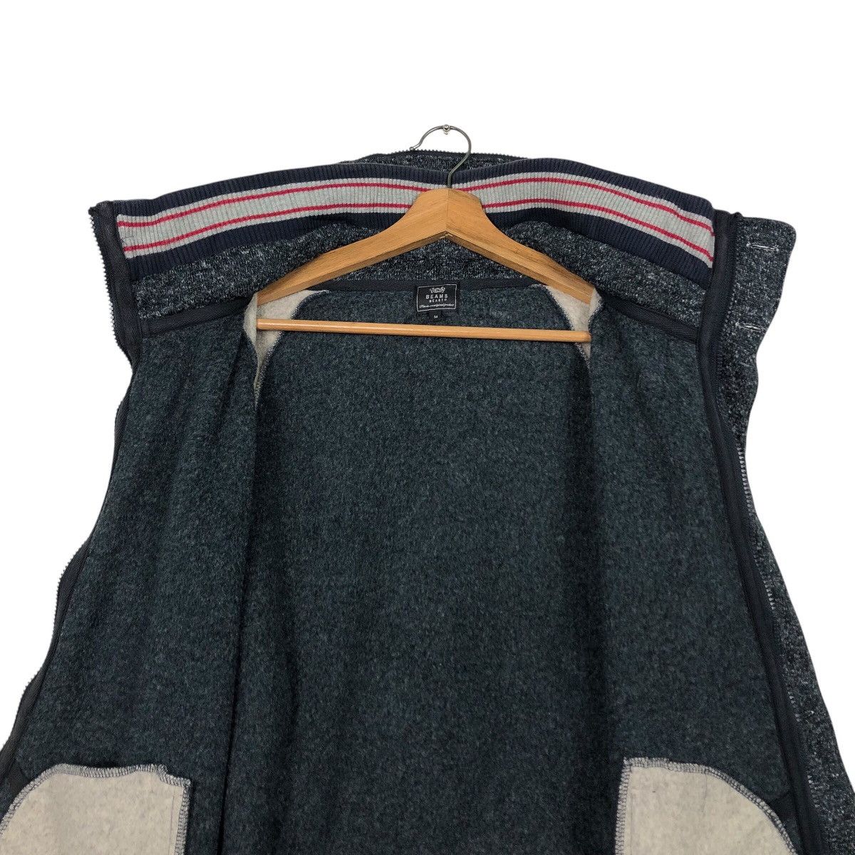 Beams Plus 📌Vintage Fleece Biker Jacket Beams Heart Issey Miyake Size US M / EU 48-50 / 2 - 16 Thumbnail