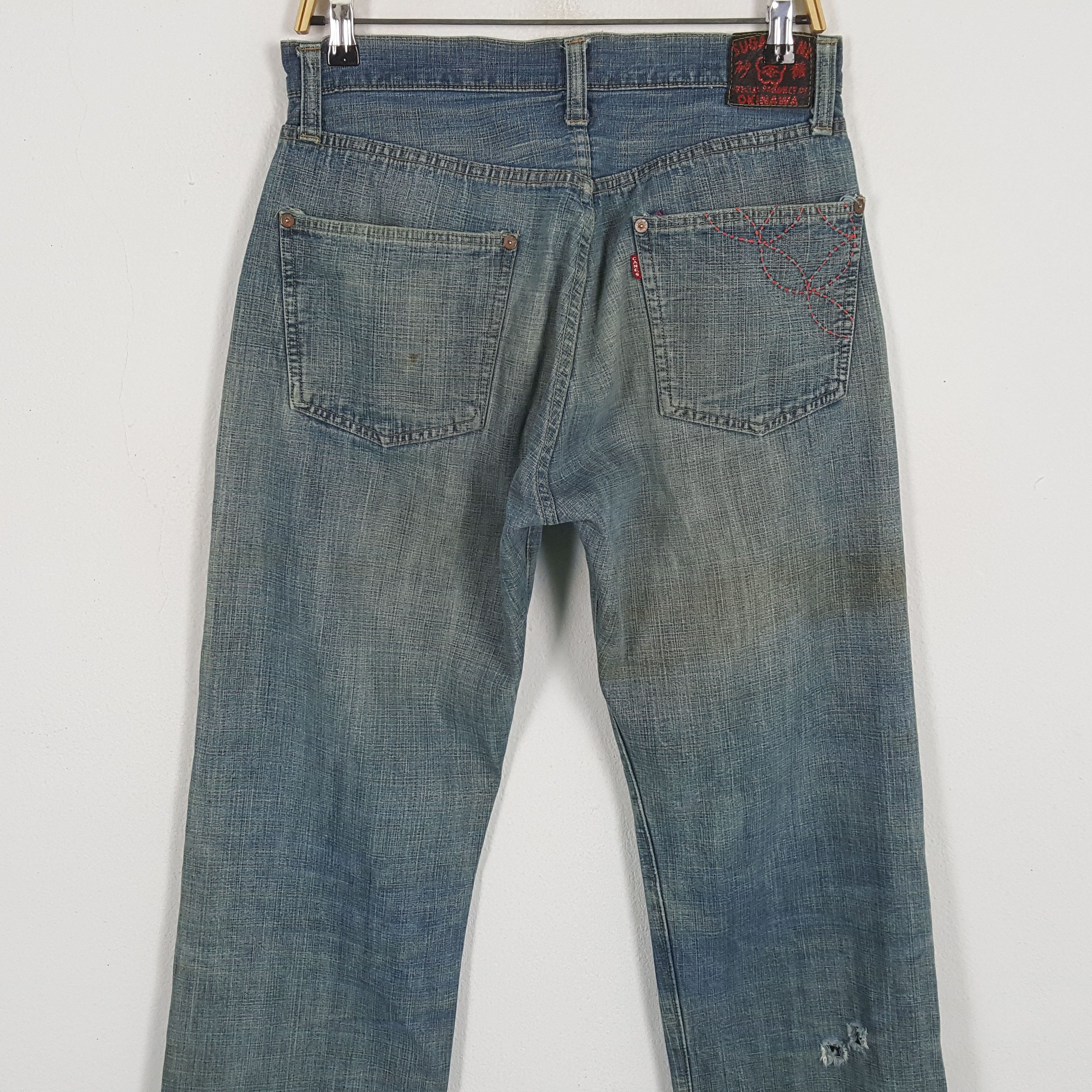Japanese Brand × Sugar Cane × Vintage Vintage SUGAR CANE Japanese Fashion Brand Distressed Jeans Size US 31 - 5 Thumbnail