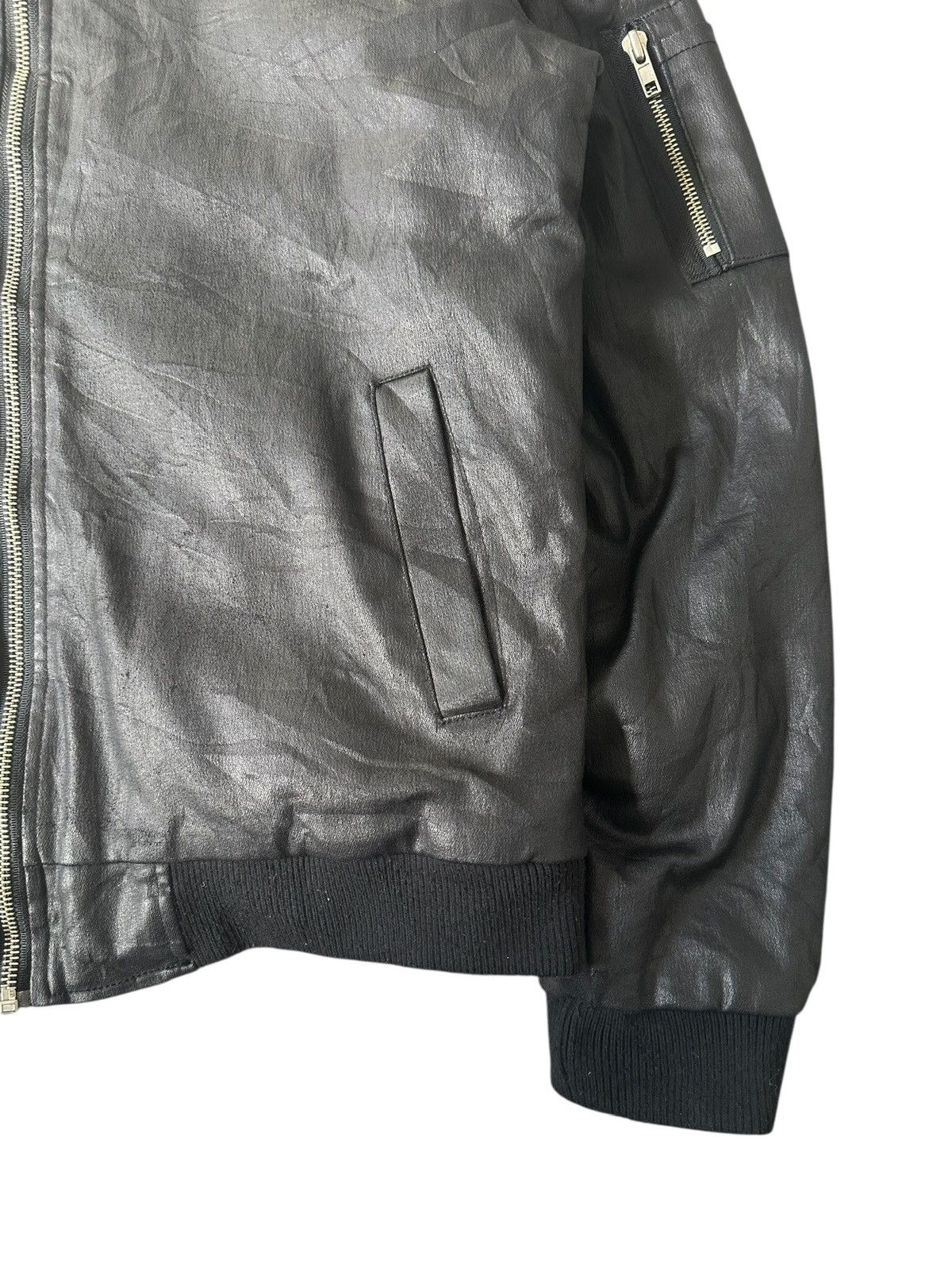 ABAHOUSE 🔥Rare🔥 Designworks coated black bomber jacket Size US L / EU 52-54 / 3 - 6 Thumbnail