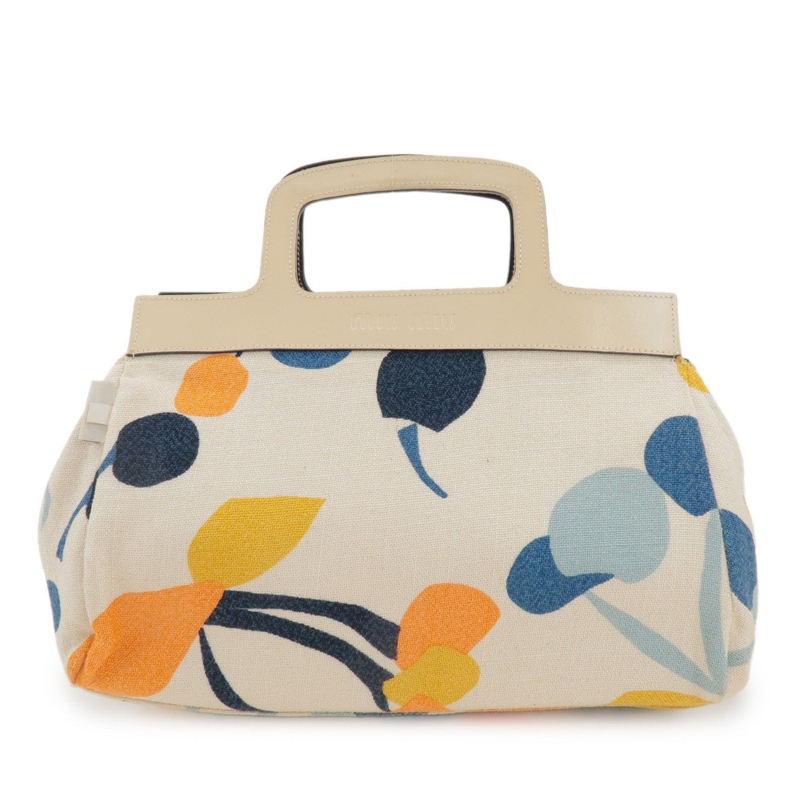 Miu Miu Miu Miu Madras Canvas Tote Multicolor Size ONE SIZE - 1 Thumbnail