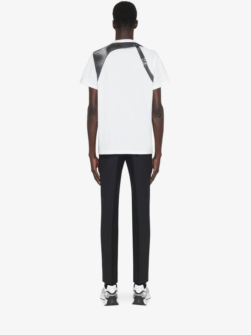 Alexander McQueen o1w1db10725 Harness T-Shirt in White Size US M / EU 48-50 / 2 - 4 Thumbnail