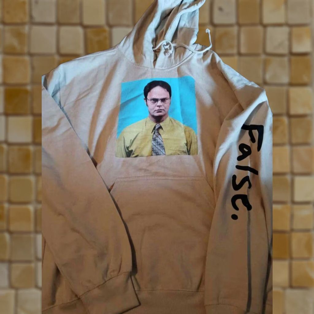 Vintage VINTAGE? NEW MENS THE OFFICE DWIGHT TAN HOODIE SWEATSHIRT FALSE XL Size US XL / EU 56 / 4 - 1 Preview
