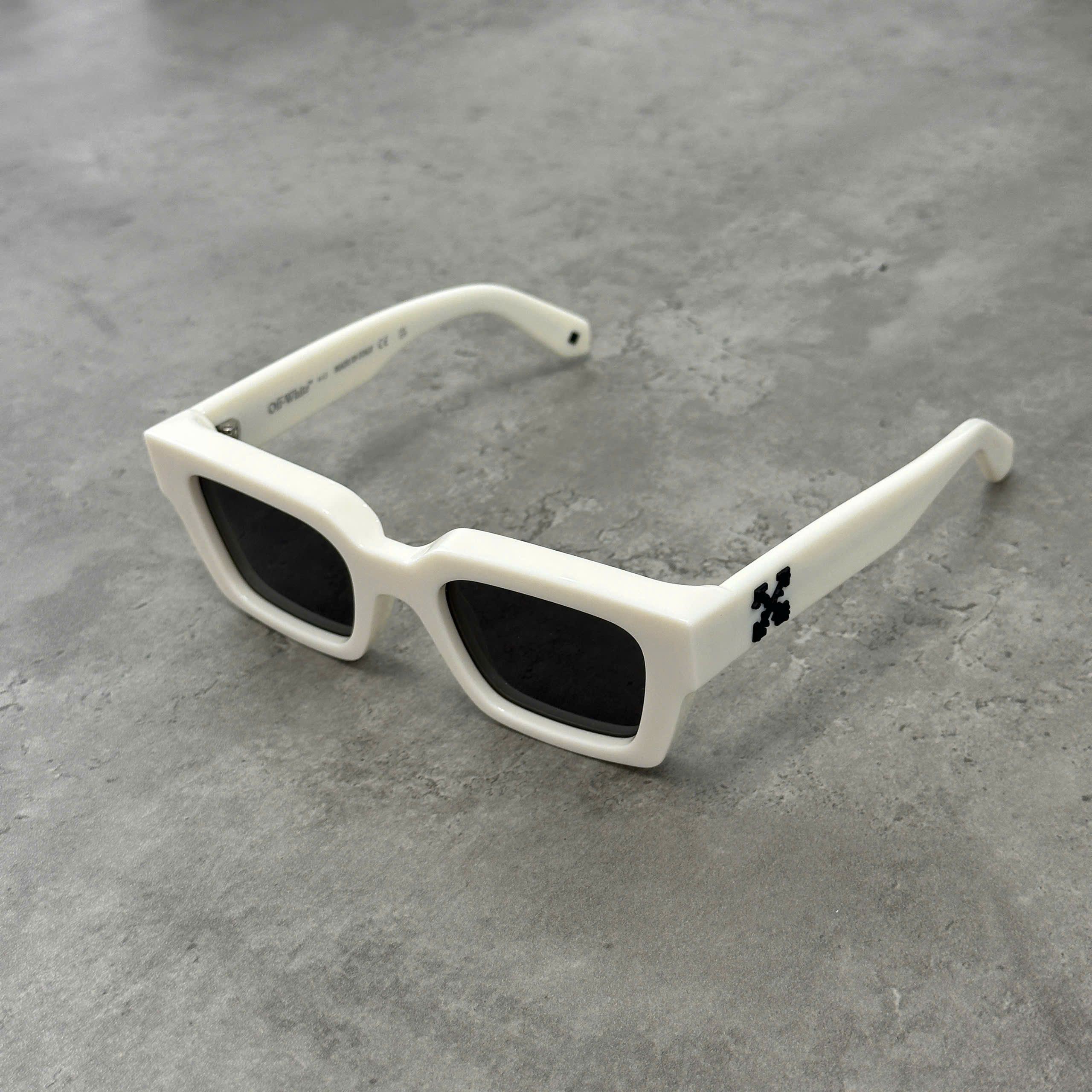 Off-White OFF WHITE Virgil Sunglasses WHITE/DARK GREY Size ONE SIZE - 1 Thumbnail