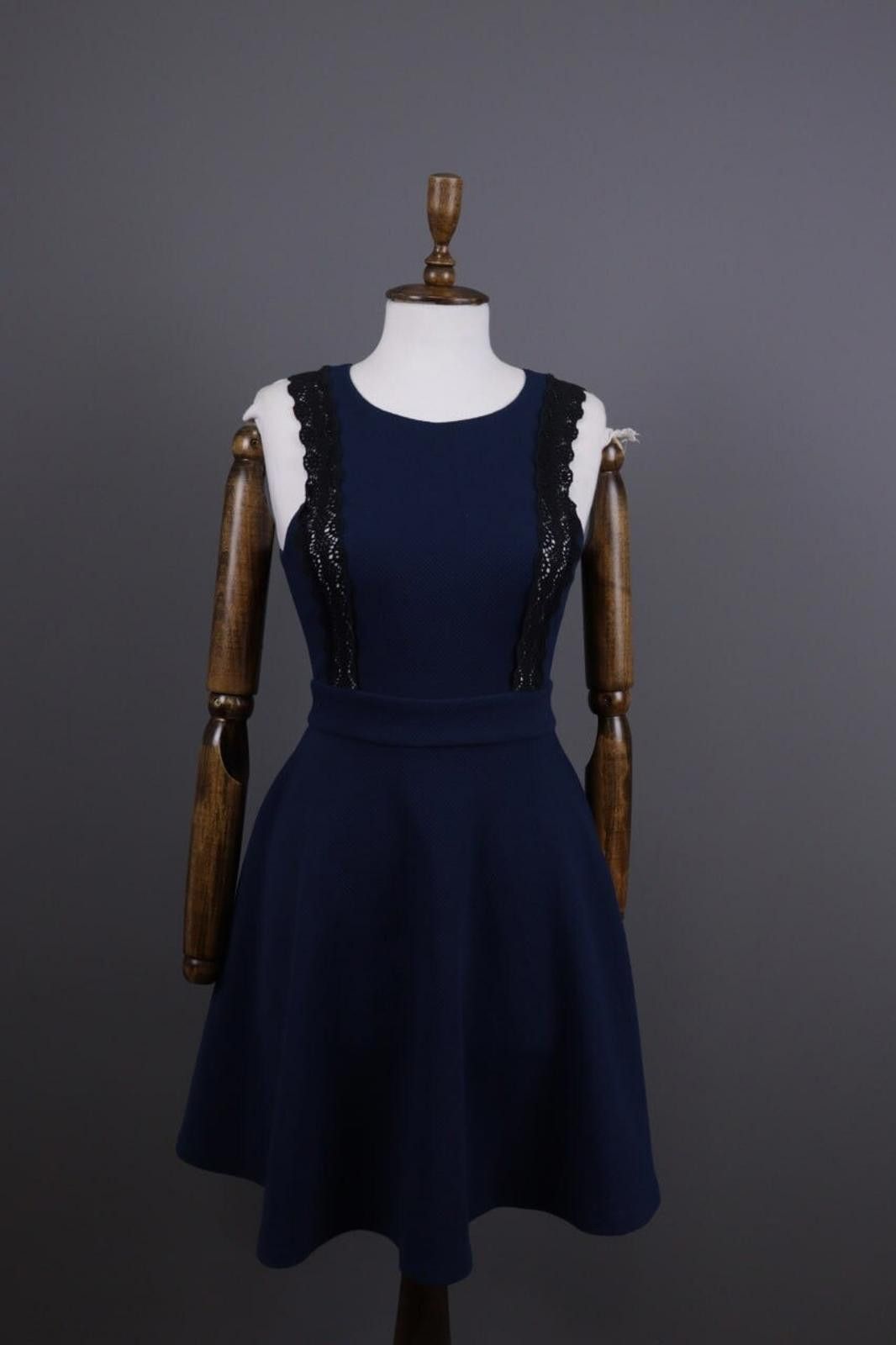 Designer Claudie Pierlot Blue Summer Party Skeater Dress Size 36 Size M / US 6-8 / IT 42-44 - 1 Thumbnail
