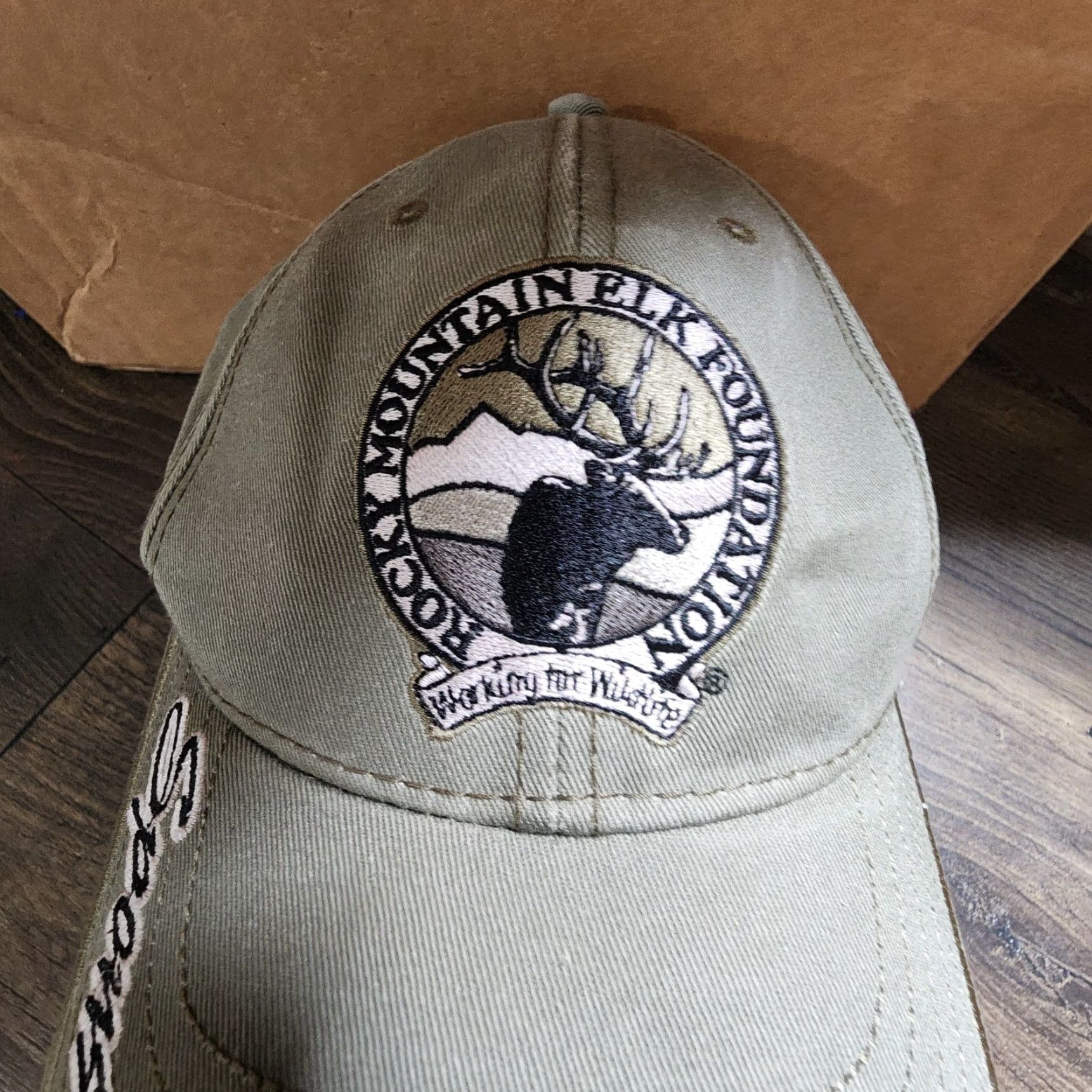 Vintage VINTAGE The Game Rocky Mountain Elk Foundation Hat Baseball Cap Adjustable Strapback Green Cotton Twill Men Outdoors 90s? Size ONE SIZE - 2 Thumbnail