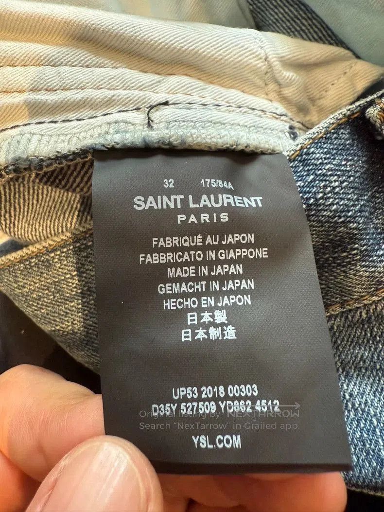 Saint Laurent Paris Saint Laurent Limited Edition Jeans. Size US 32 / EU 48 - 7 Thumbnail