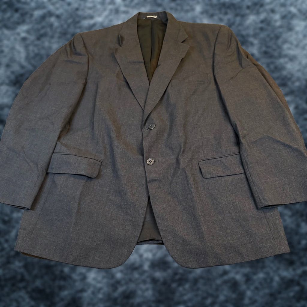 Stafford Stafford Blazer Jacket Mens 44 Short Gray Wool 2 Button Single-Breasted Business Vintage: No Size US 44 / EU 60 - 1 Thumbnail