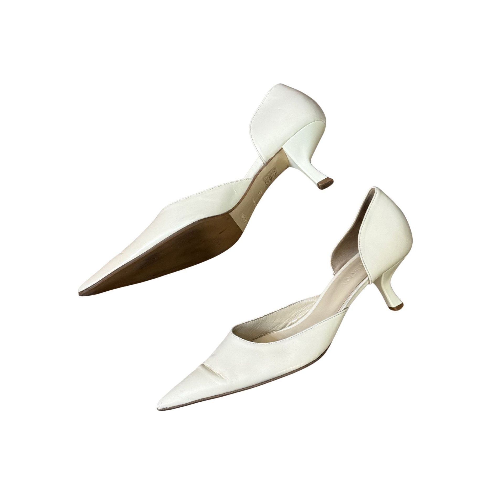 Other Hagelstam Amber D’Orsay Pump 55 Vanilla Leather GUC $534 Sz Size US 11 / IT 41 - 4 Thumbnail