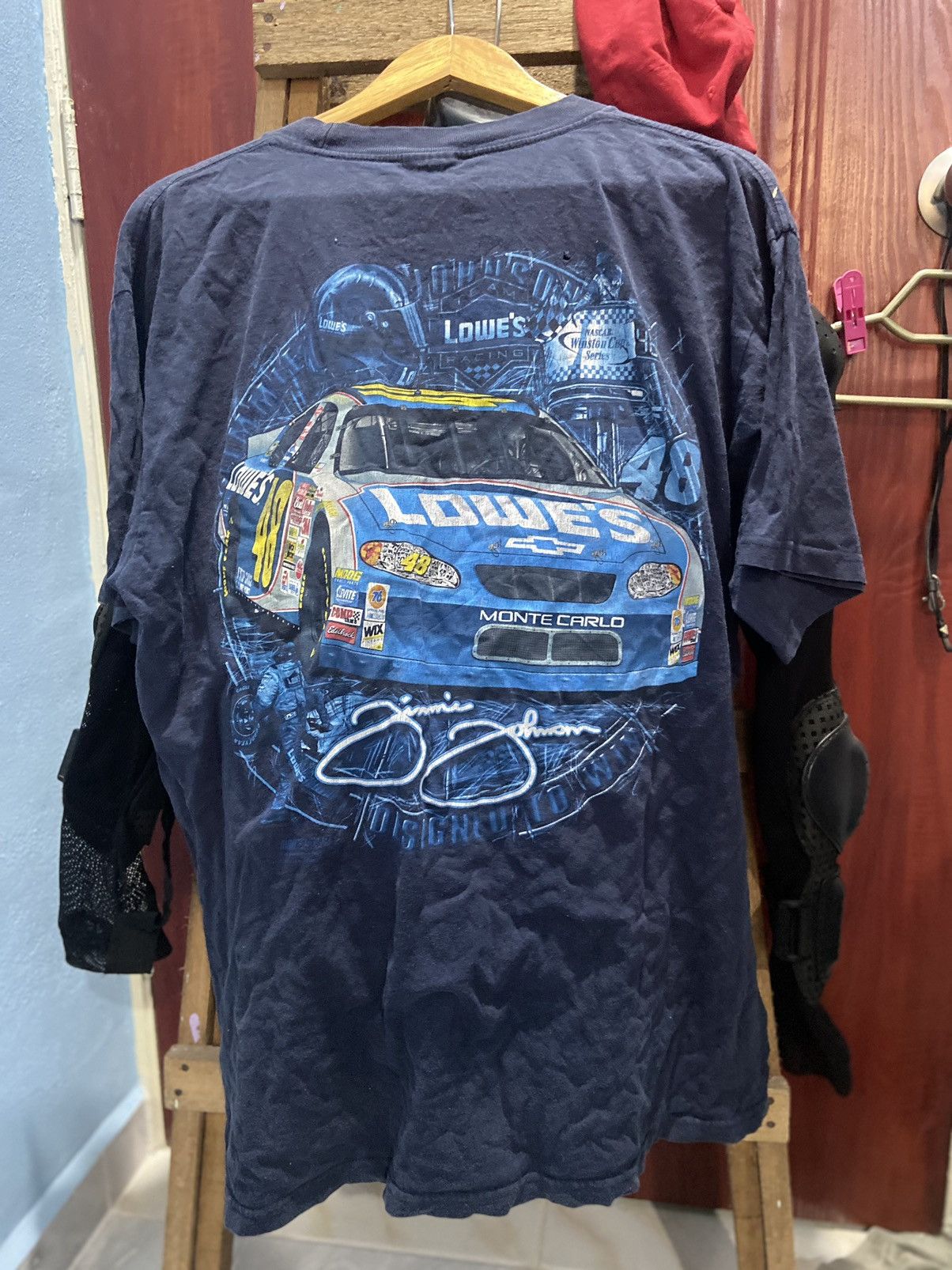 NASCAR × Vintage Vintage nascar overprint by jimme Johnson LOWE's Size US L / EU 52-54 / 3 - 3 Thumbnail
